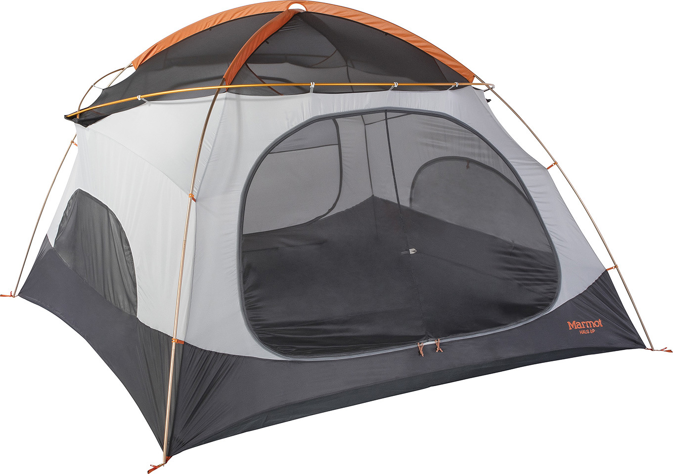 廃盤 レア marmot halo6/マーモット ハロ6 ドームテント 大型ドームテント！独特なフレームワークを魅せるマーモットのハロ6P