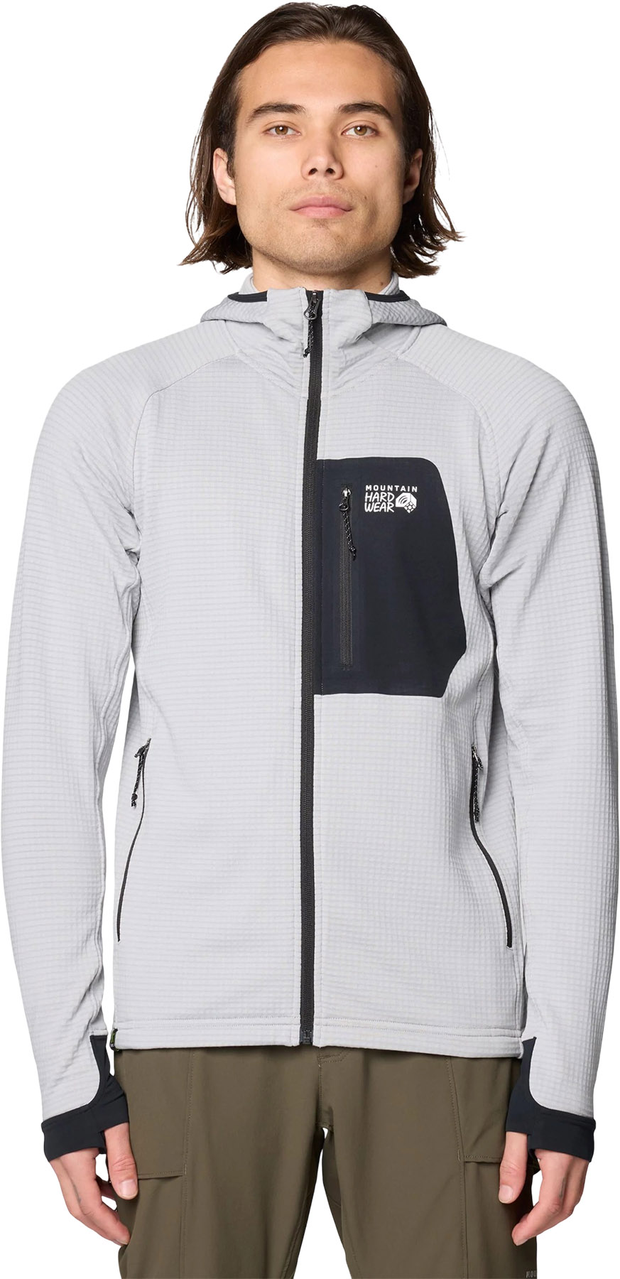Mountain Hardwear Polartec Power Grid Full Zip Hoody - Men's