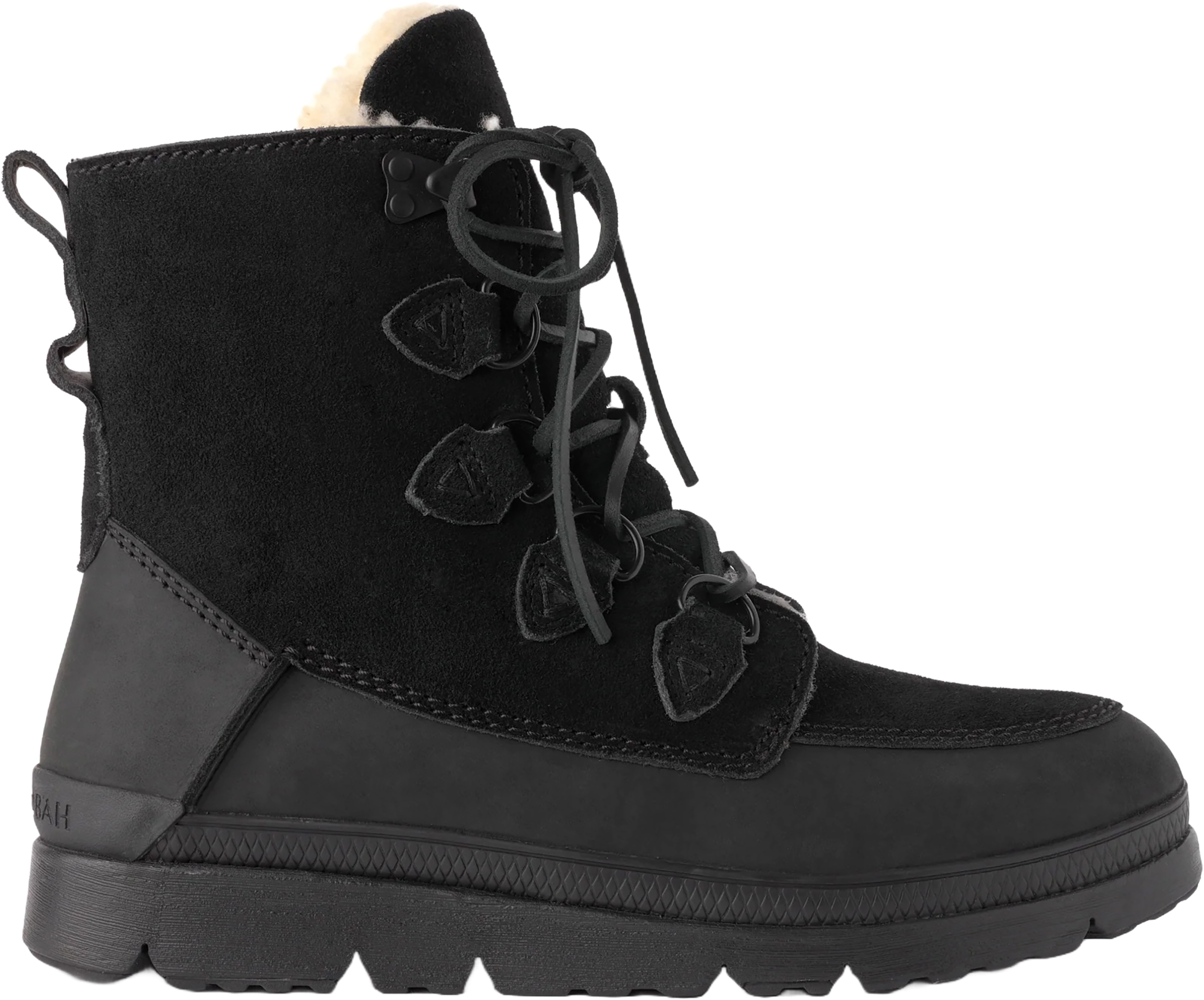 Manitobah Mukluks Mesa Mens Size 8 Black Suede Fur Inside Winter Snow Boots Amazon.com | MANITOBAH WP Half Black Suede Mukluk Womens L05  main image 3