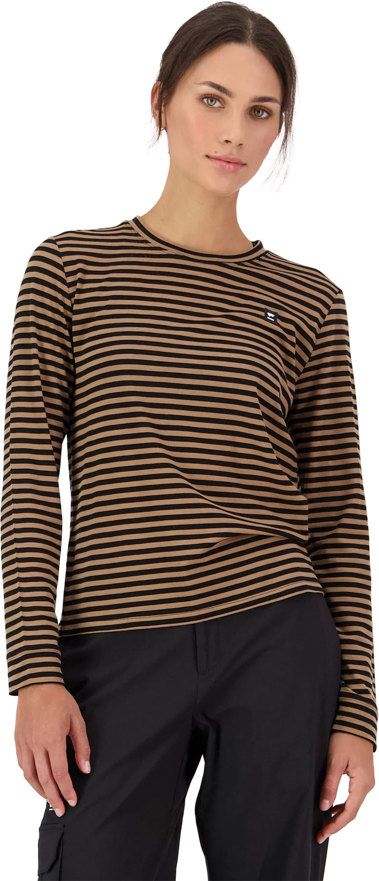 MONS ROYAL ICON MERINO AIR-CON RELAXED TEE FEMMES MIDNIGHT - La