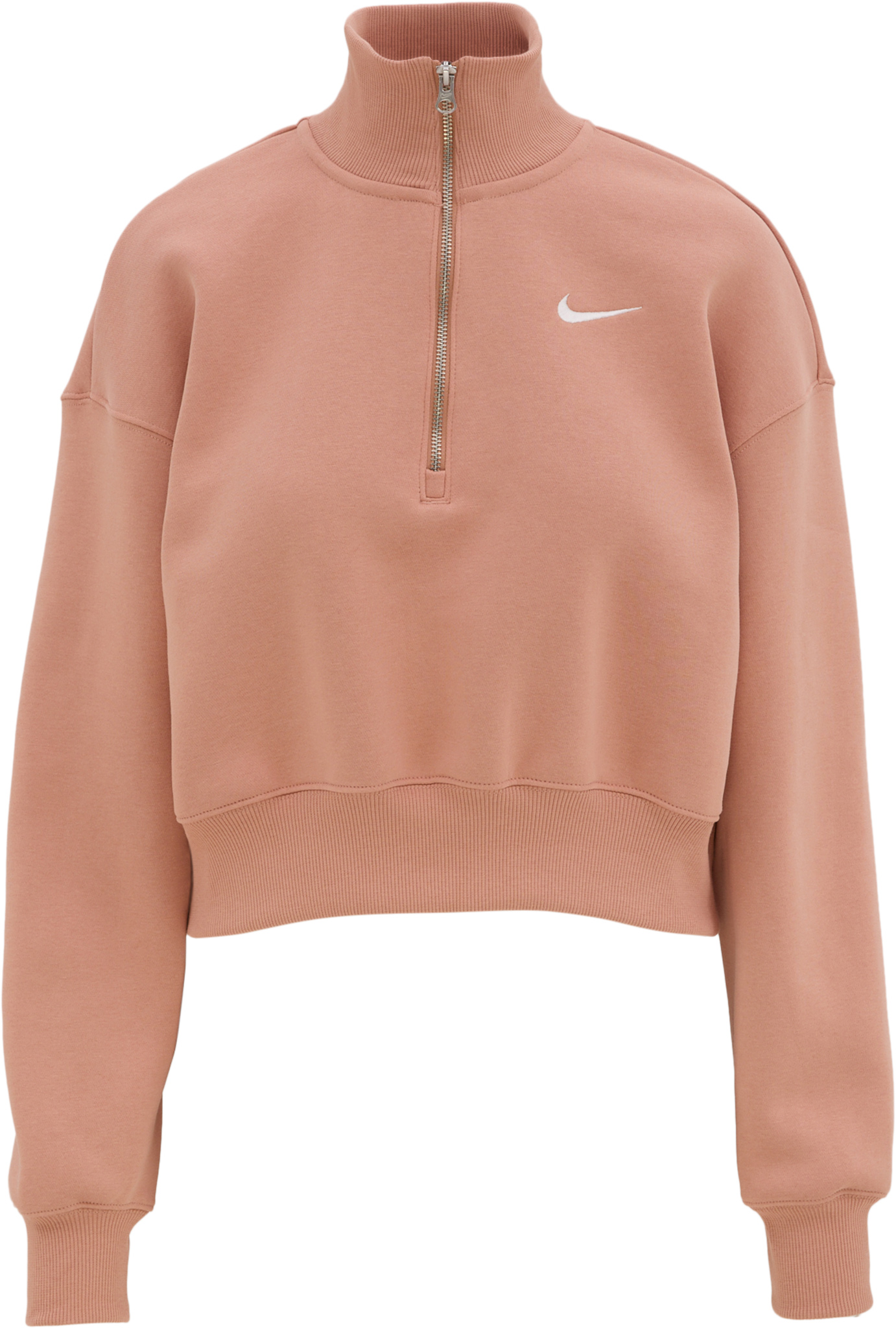 nike women's colorblocked fleece cropped sweatshirt