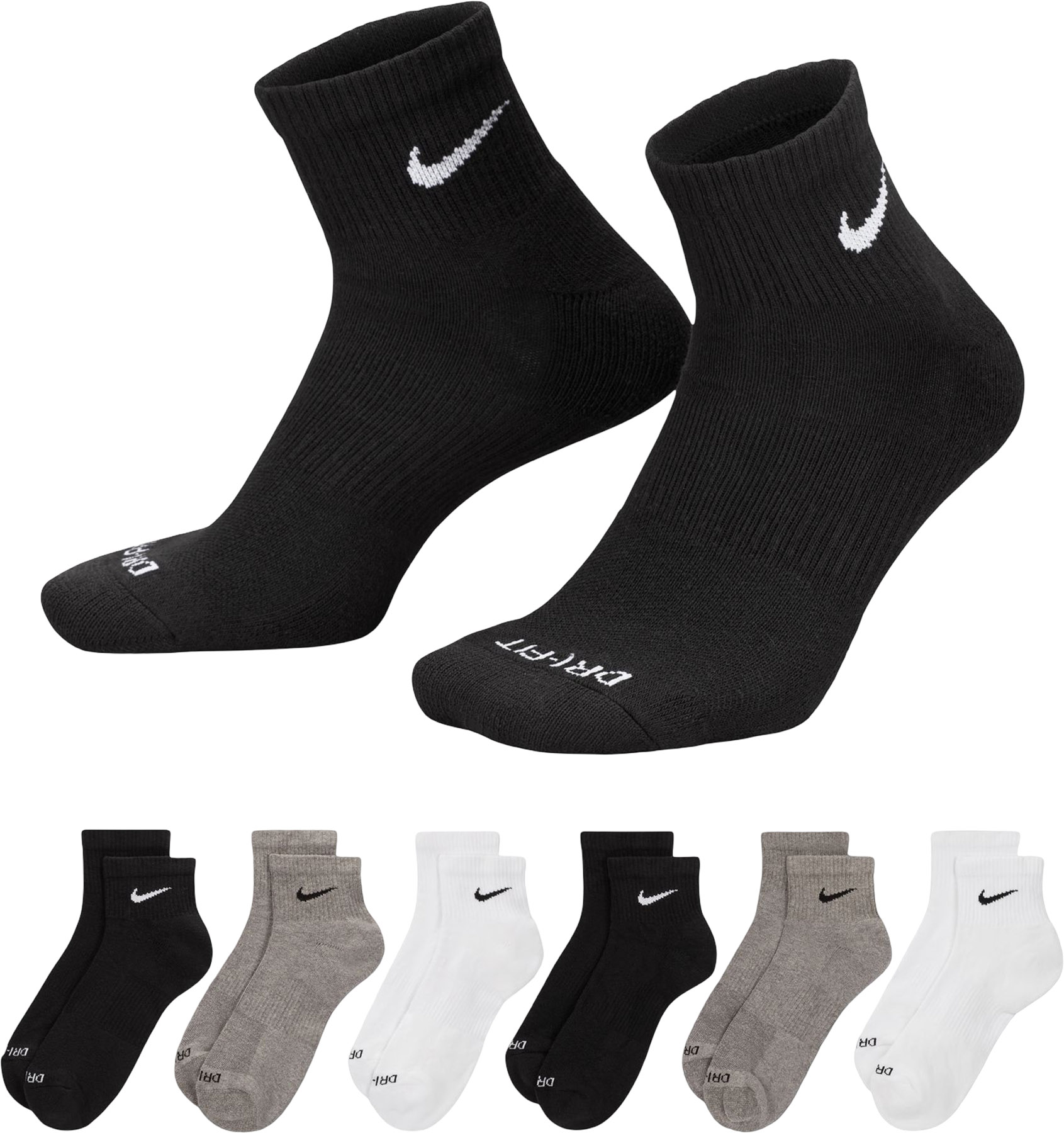 Lot de 3 paires de chaussettes hautes de sport - RS 900 - Noir graphite - Artengo - Décathlon