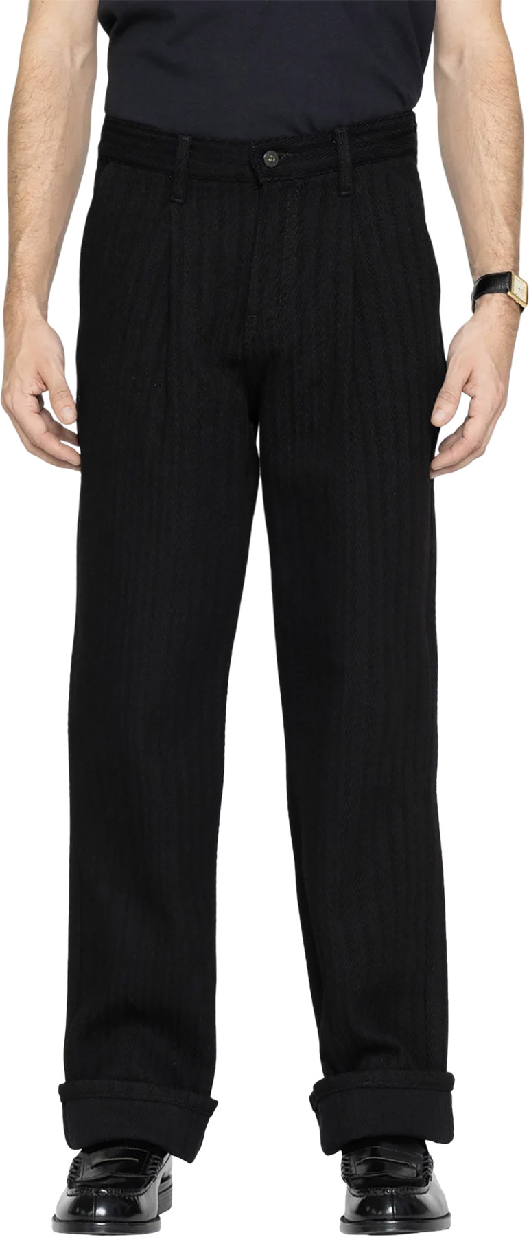 Pleated Trouser Black Sugiaya Pants - Men's - Black - 38