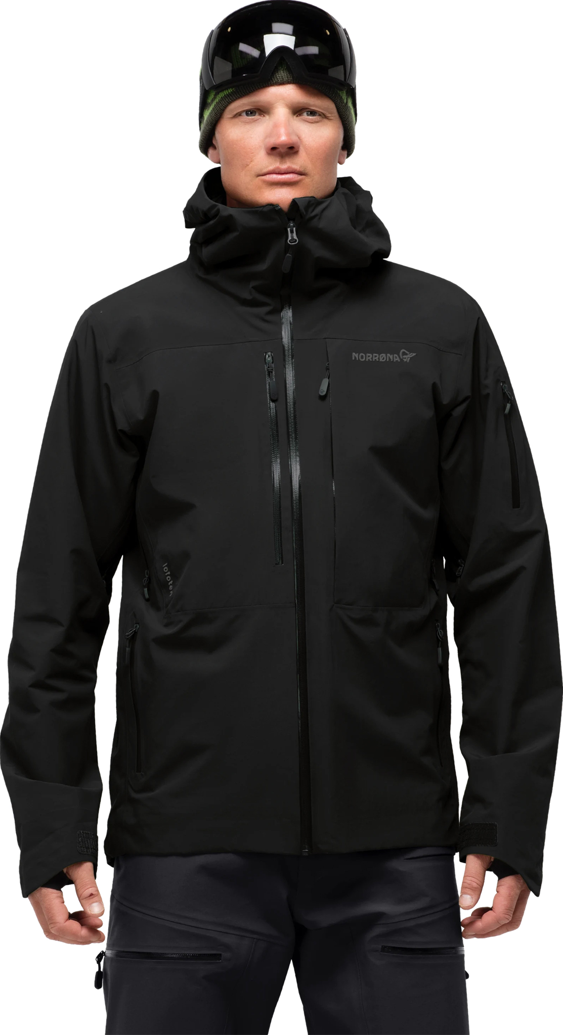 スノーボード NORONNA lofoten insulated Jacket XL nor-1001-18_caviar.jpg