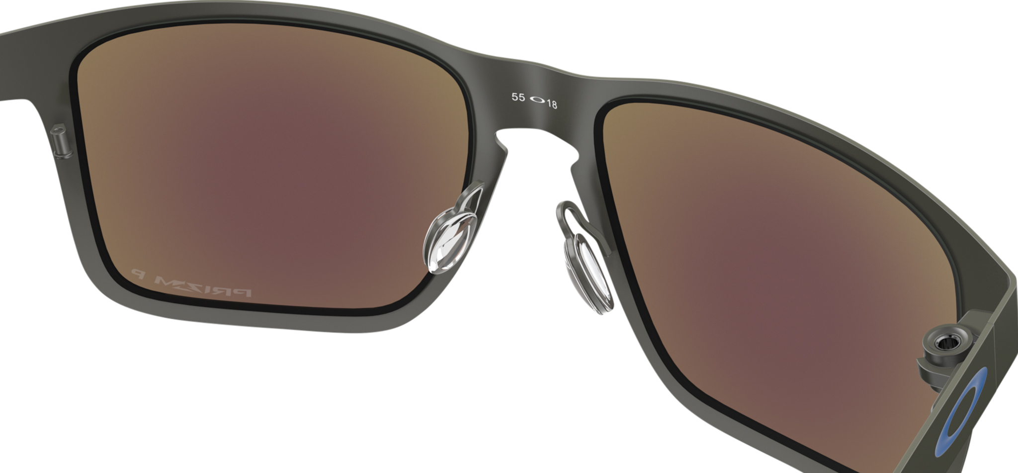 Oakley Holbrook Metal Sunglasses - Matte Gunmetal - Prizm Sapphire