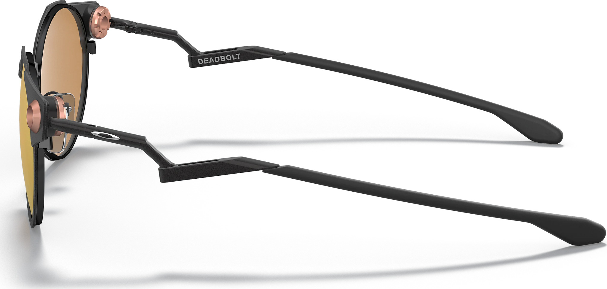 Oakley Deadbolt Sunglasses - Satin Black - Prizm Rose Gold Iridium