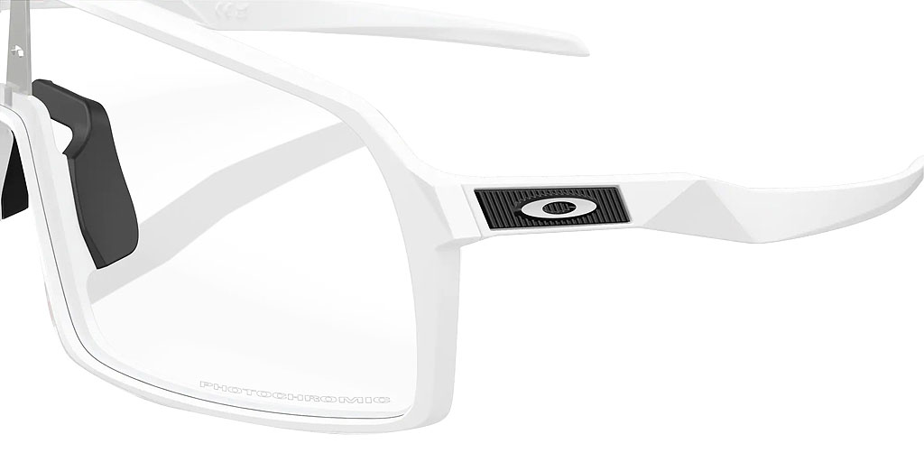 Oakley Sutro Sunglasses - Matte White - Clear to Black Iridium