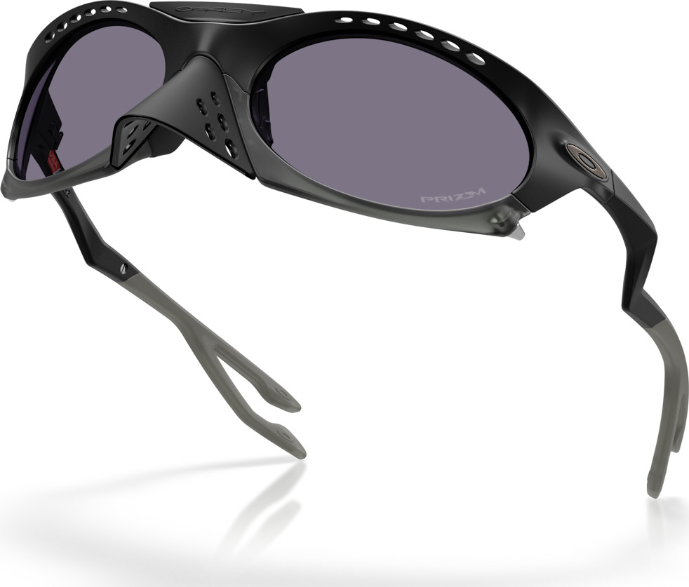 Oakley Plantaris Sunglasses - Matte Black - Prizm Grey Lens