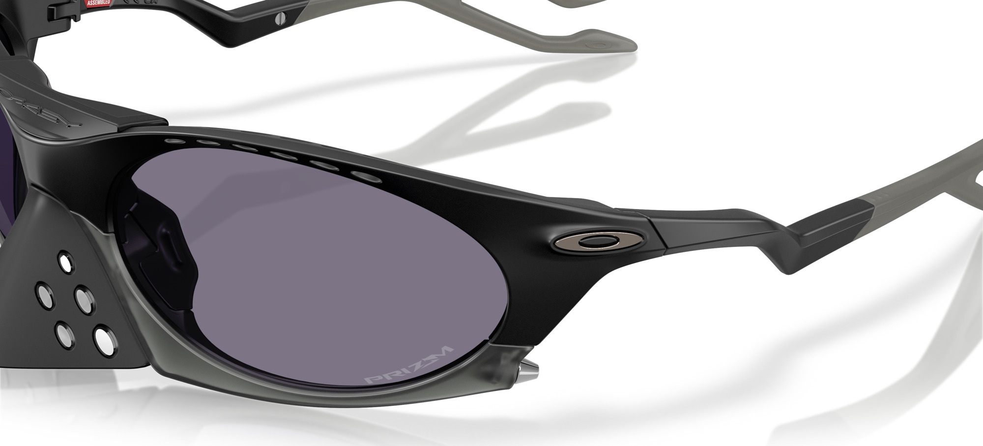 Oakley Plantaris Sunglasses - Matte Black - Prizm Grey Lens