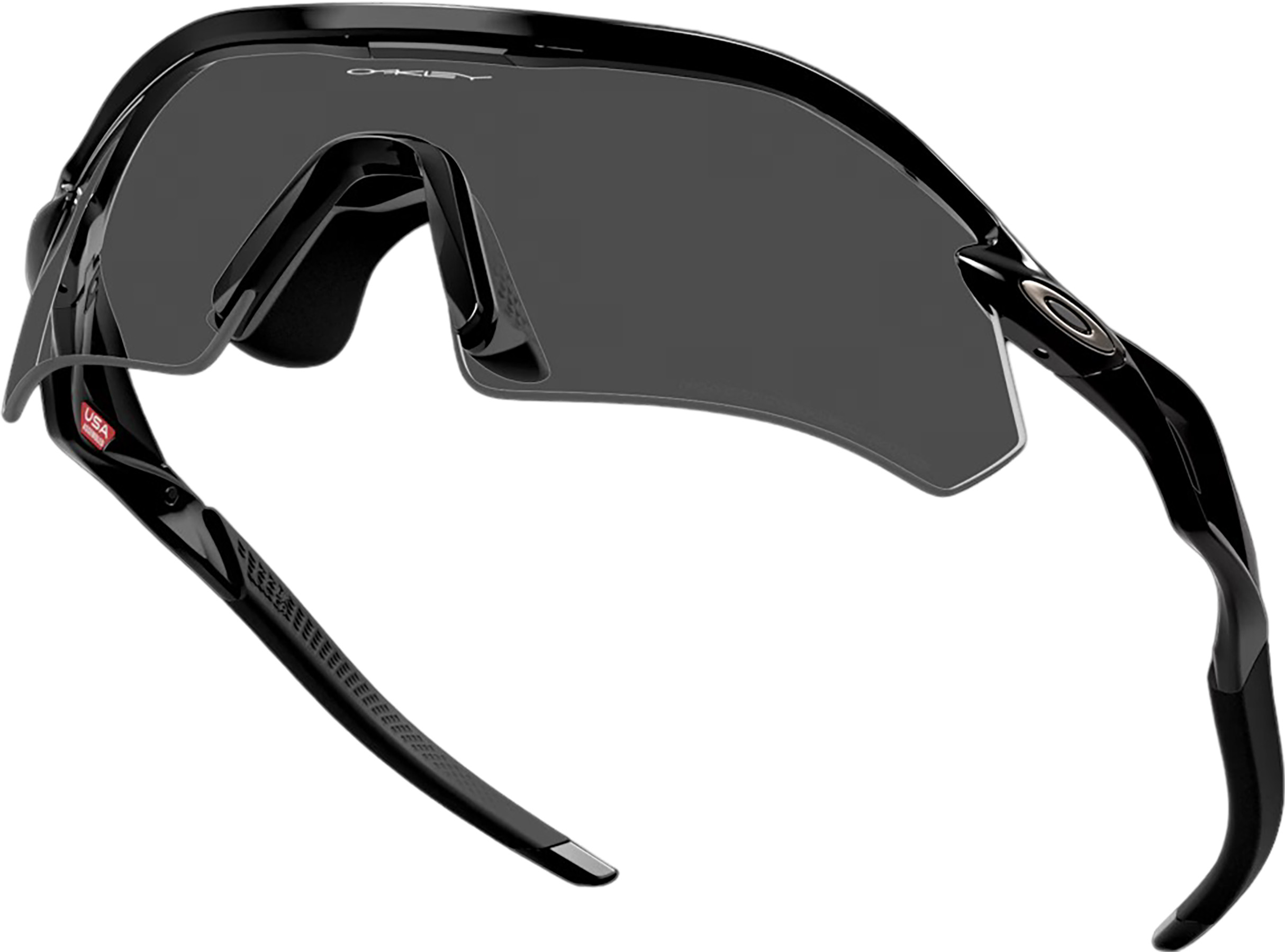 Oakley Radar Plate Sunglasses - Polished Black - Clear to Black