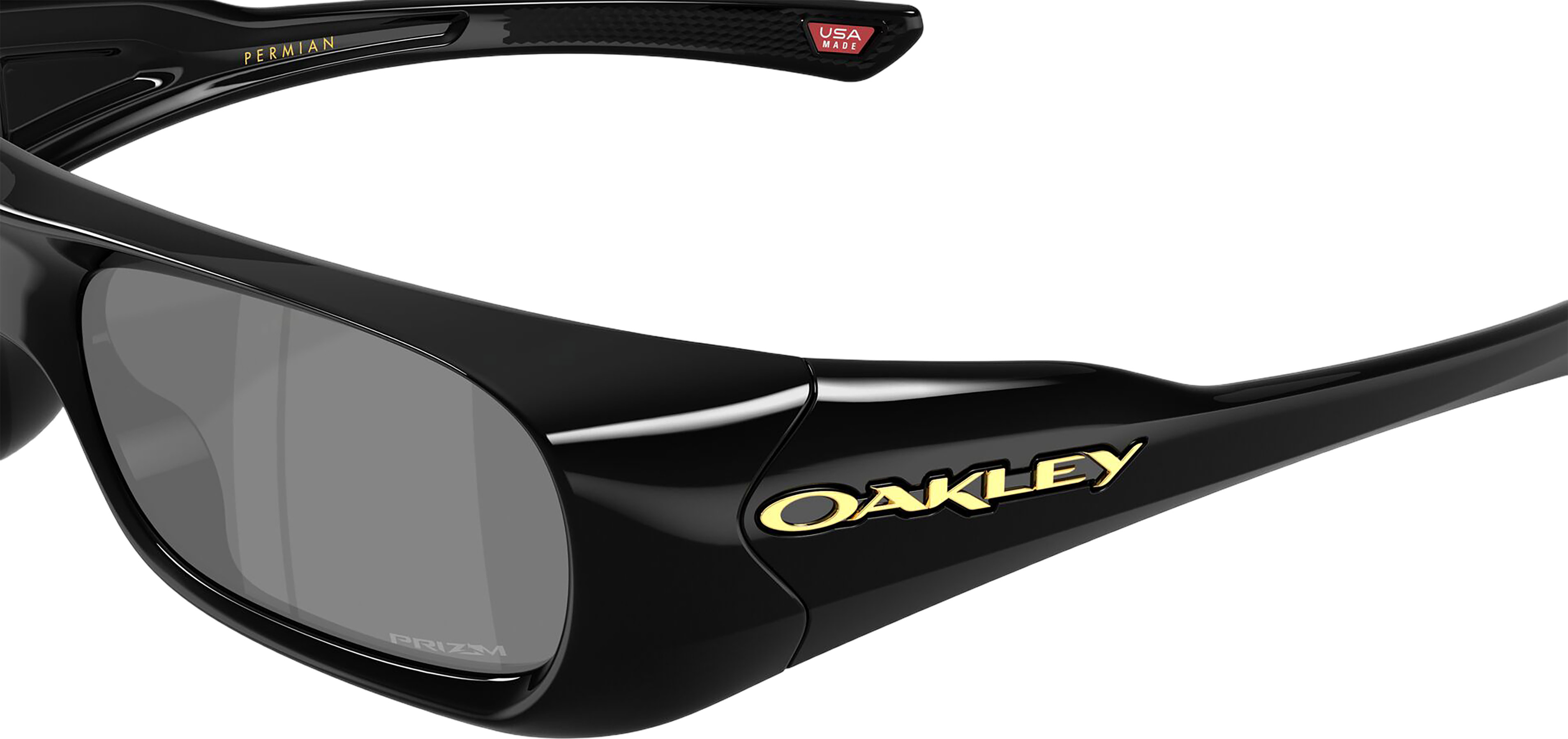 Oakley Permian Sunglasses - Pearlized White - Prizm Black Lens