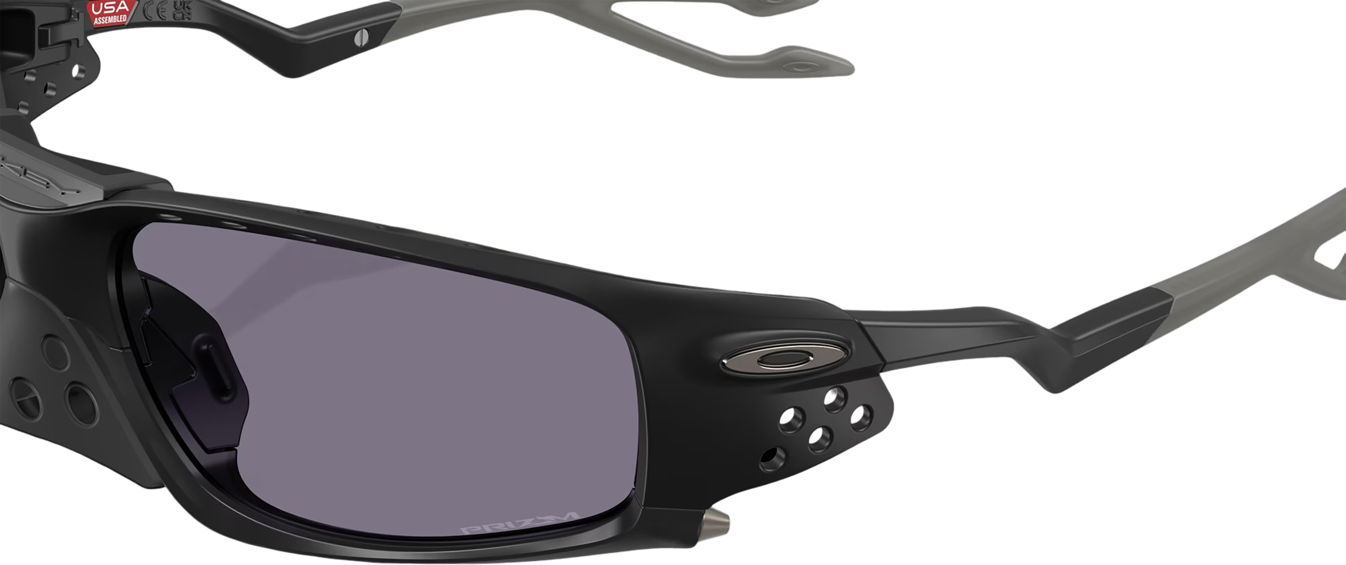 Oakley Plantaris SQ Sunglasses - Matte Black - Prizm Grey Lens