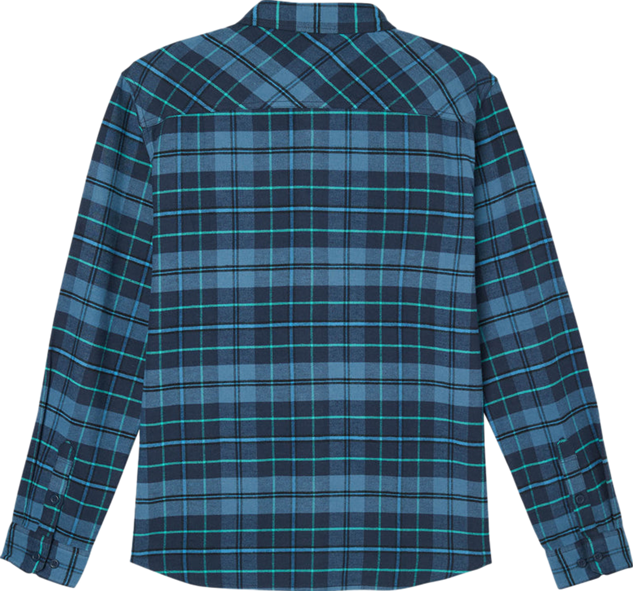Chemise en flanelle à col boutonné - SEASE - BLEU MOYEN - Bongénie