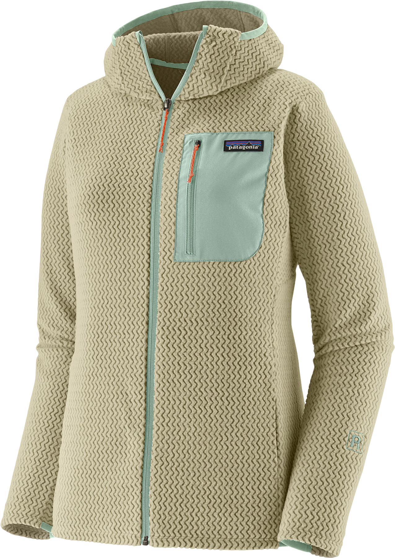 R1 Air Full-Zip Hoody - Women's - Weathered Stone - XXS