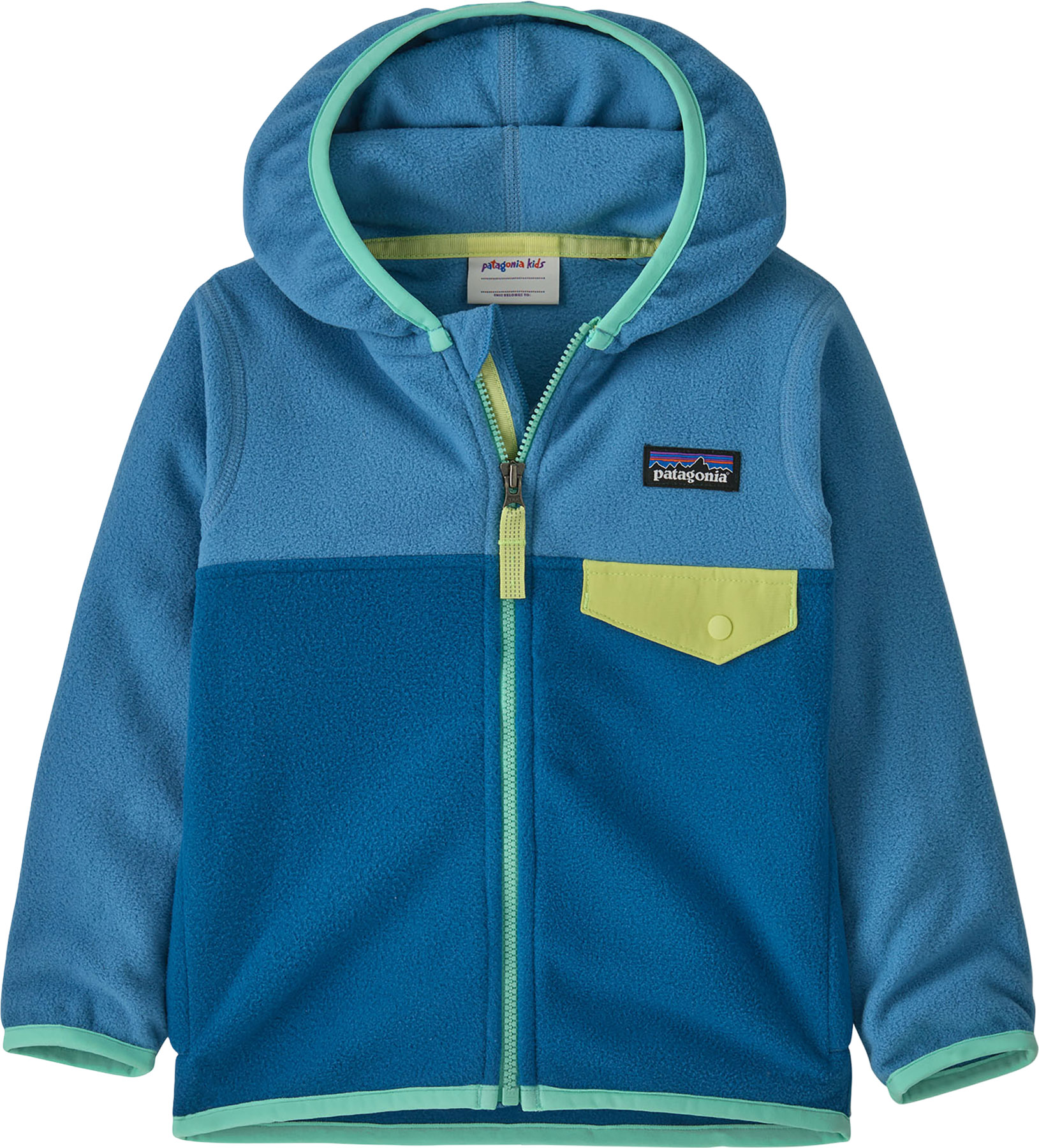 Patagonia Micro D Snap-T Hooded Full Zip Fleece Sweatshirt - Baby