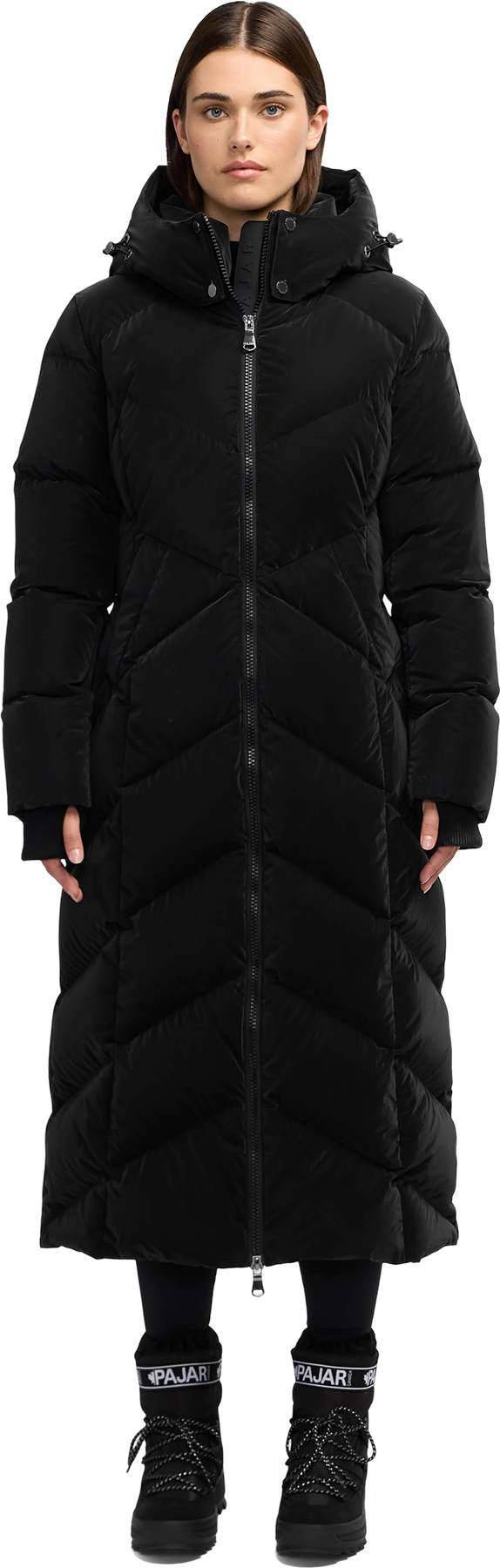 Pajar Hella Long Inverted Chevron Quilted Puffer Jacket - Women