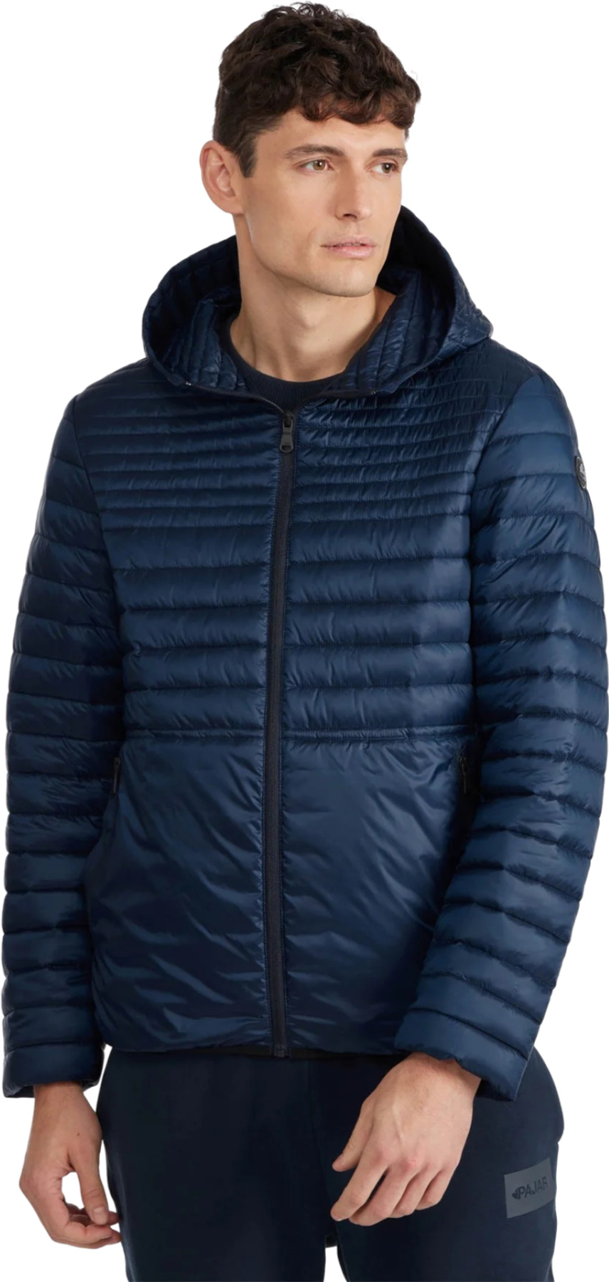 Eriksson Lightweight Active Packable Puffer Jacket with Fixed Hood - Men's (Navy)