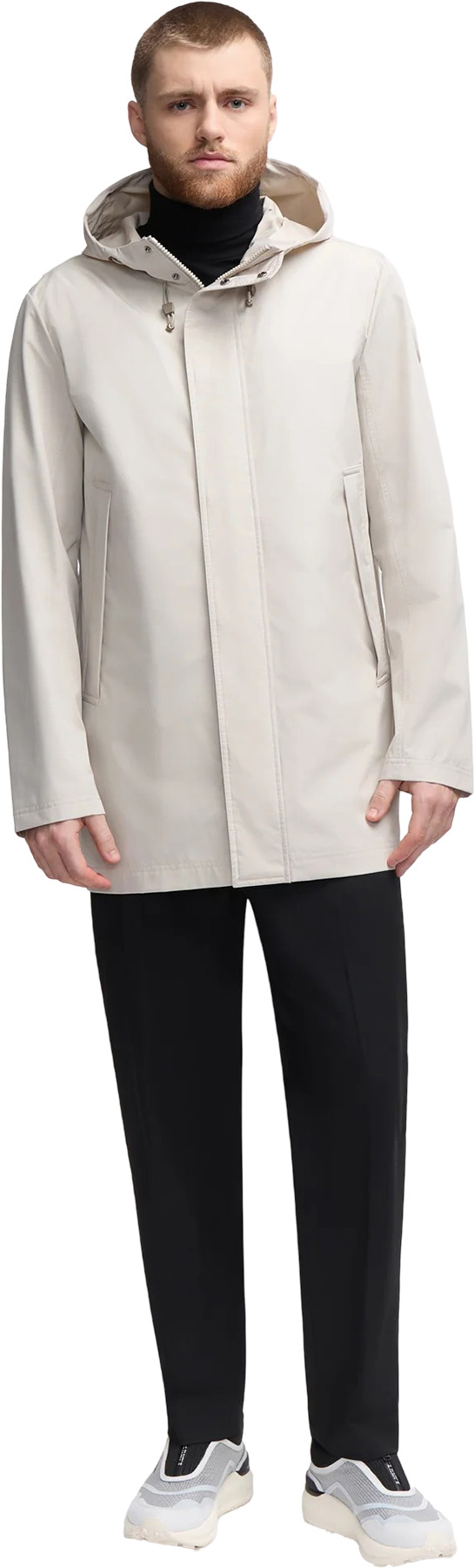 Kaito Car Coat with Fixed Hood - Men's
