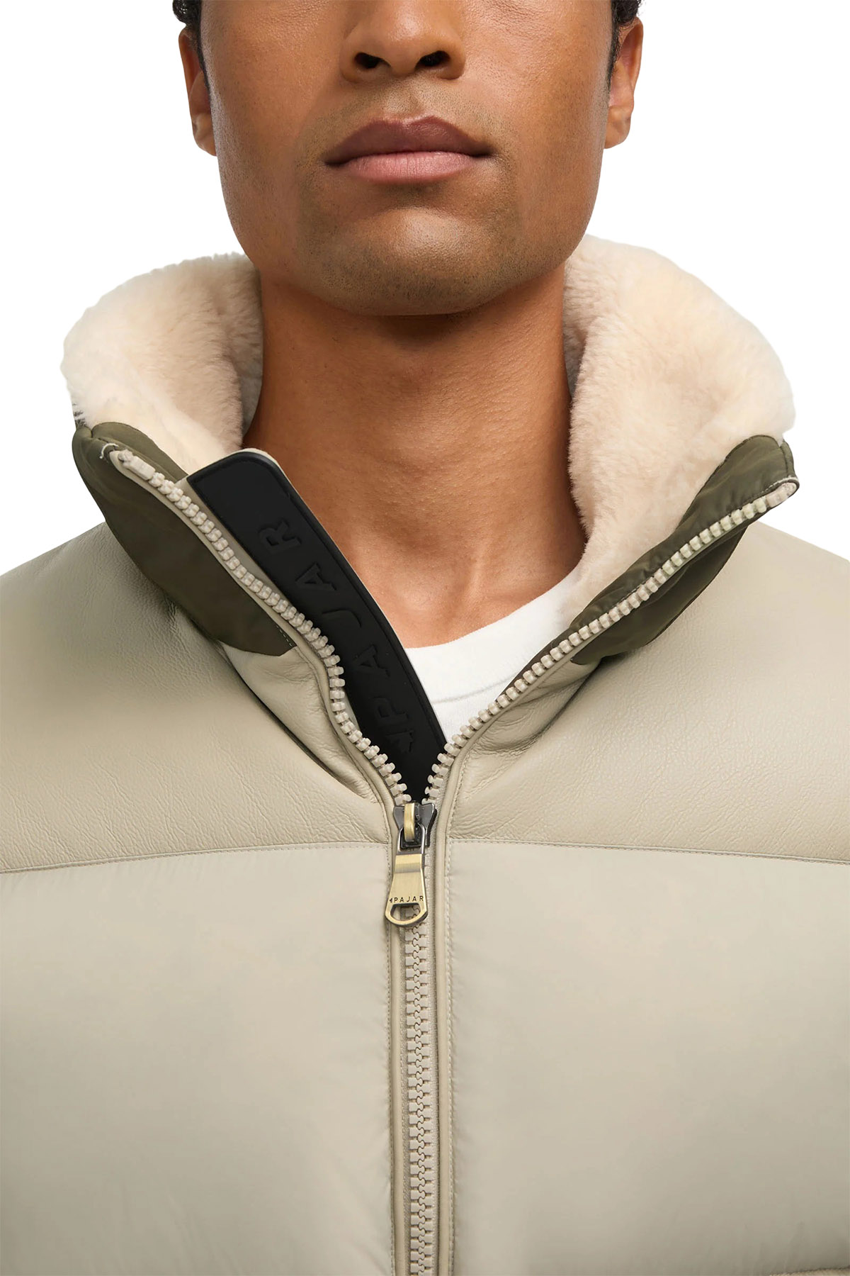 Pajar Rigel Mixed Media Faux Shearling Puffer Jacket with