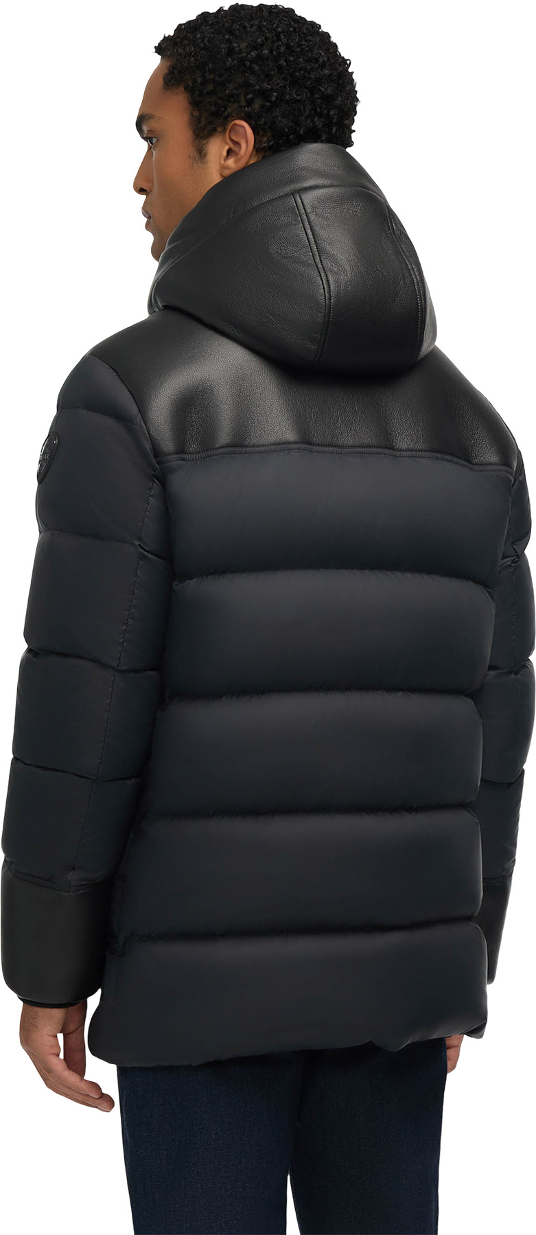 Pajar Wolf Mix Media Faux Shearling Puffer Parka with Fixed Hood