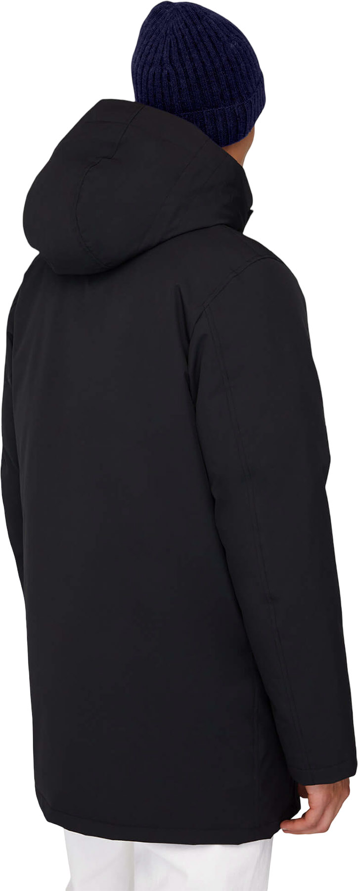 ジャケット・アウター lost control cotton half coat Black 1 qtc-35213__back-black.jpg