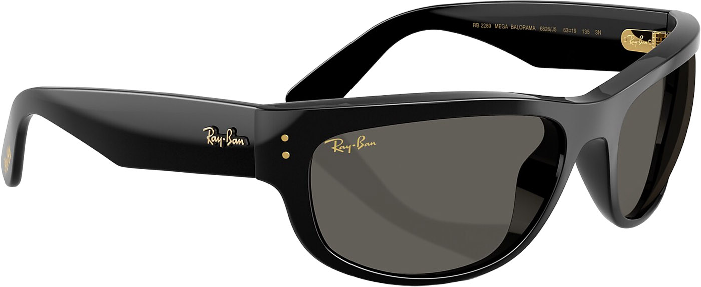 Ray-Ban RB 2289 MEGA BALORAMA XL サングラス Ray-Ban Mega Balorama Blacked Out Sunglasses - Polished Black