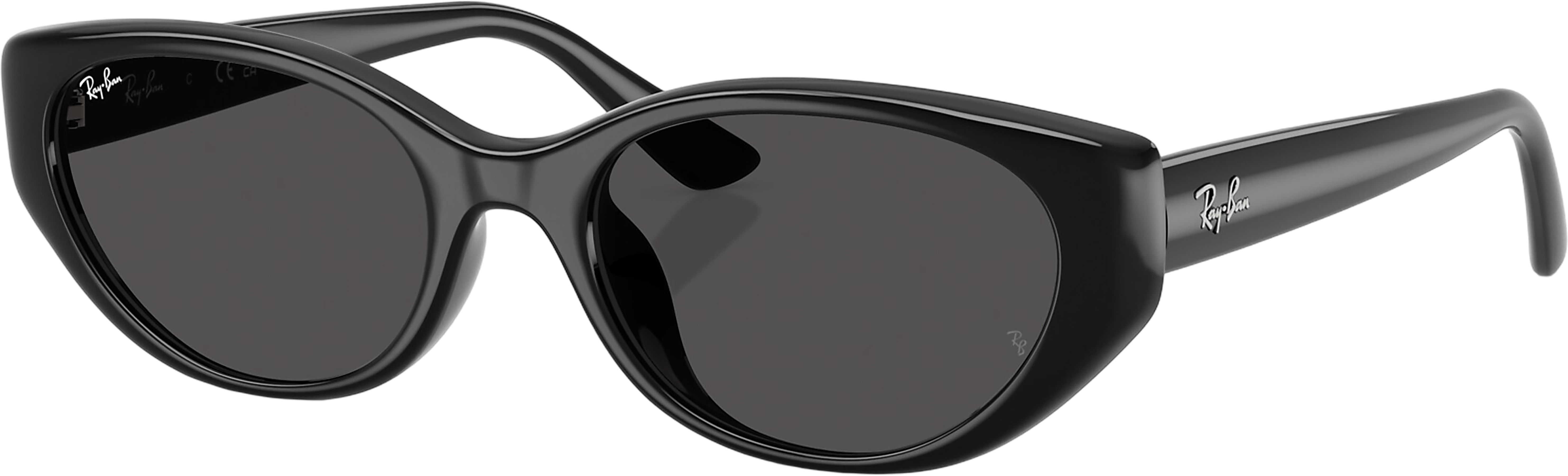 NEW RAY-BAN RB4457D Bio-Based – Polished White Frame, Dark Grey Lenses Ray-Ban RB4457D Bio-Based Sunglasses - Polished Black - Dark  main image 3