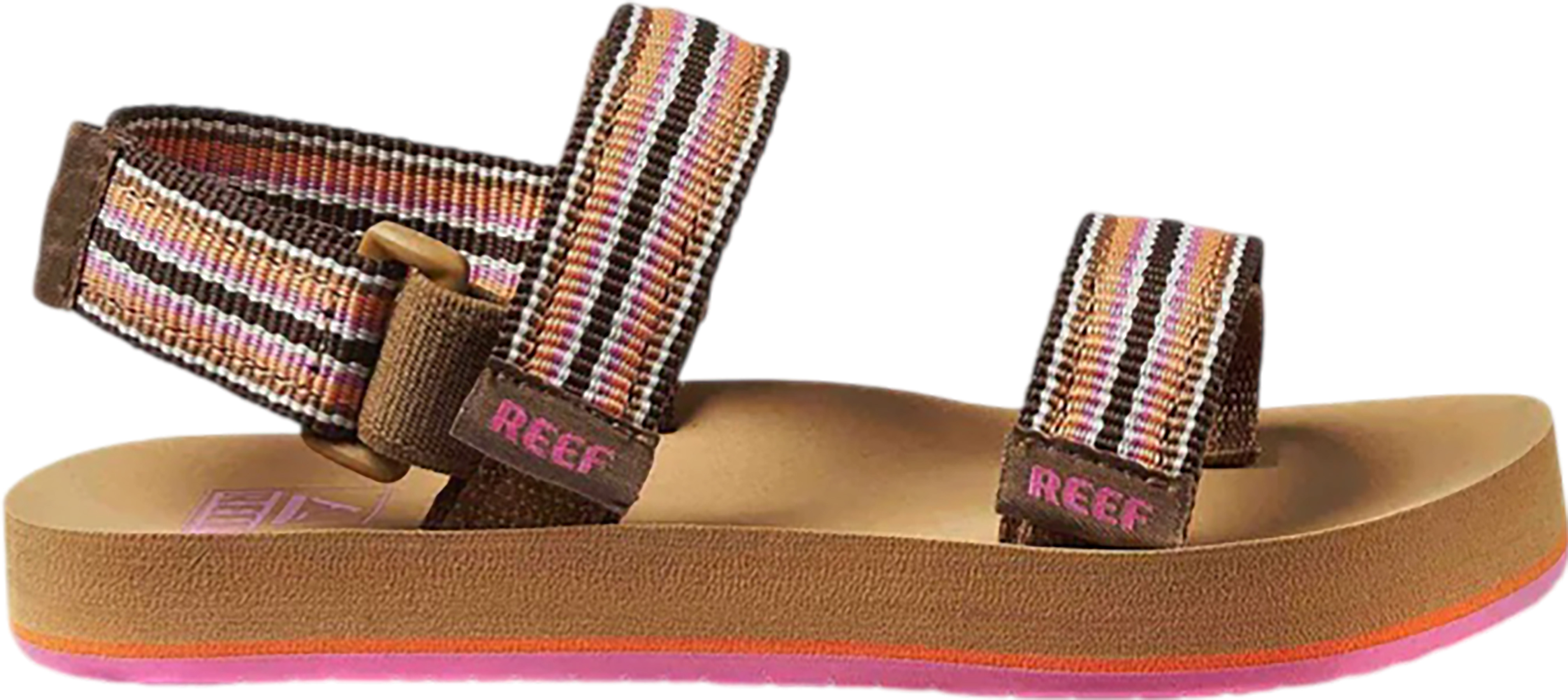 Reef Ahi Convertible Smoothie Stripe Sandals Kids Footwear