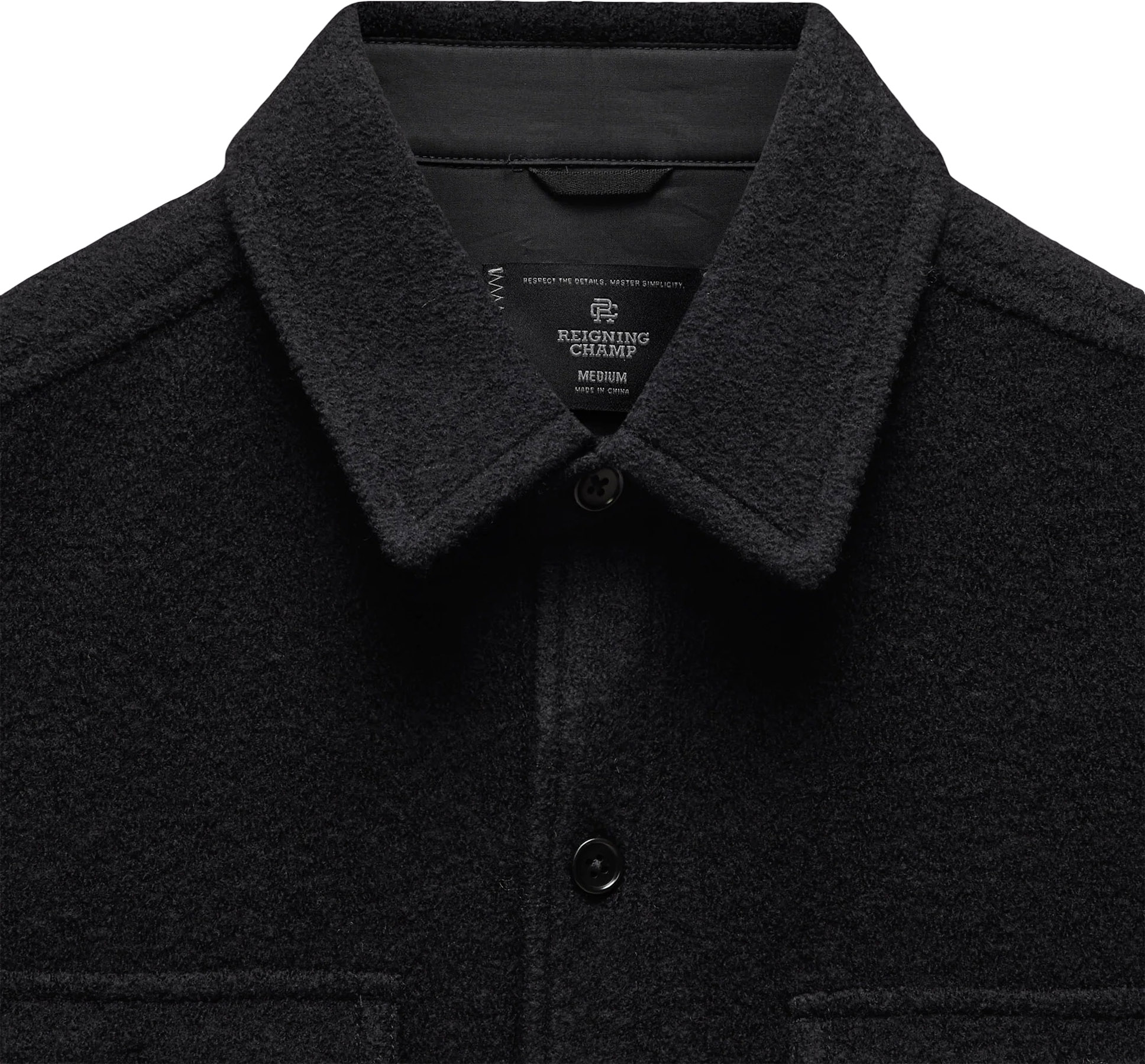 Reigning Champ Boiled Wool Warden Overshirt - Unisex | Altitude Sports