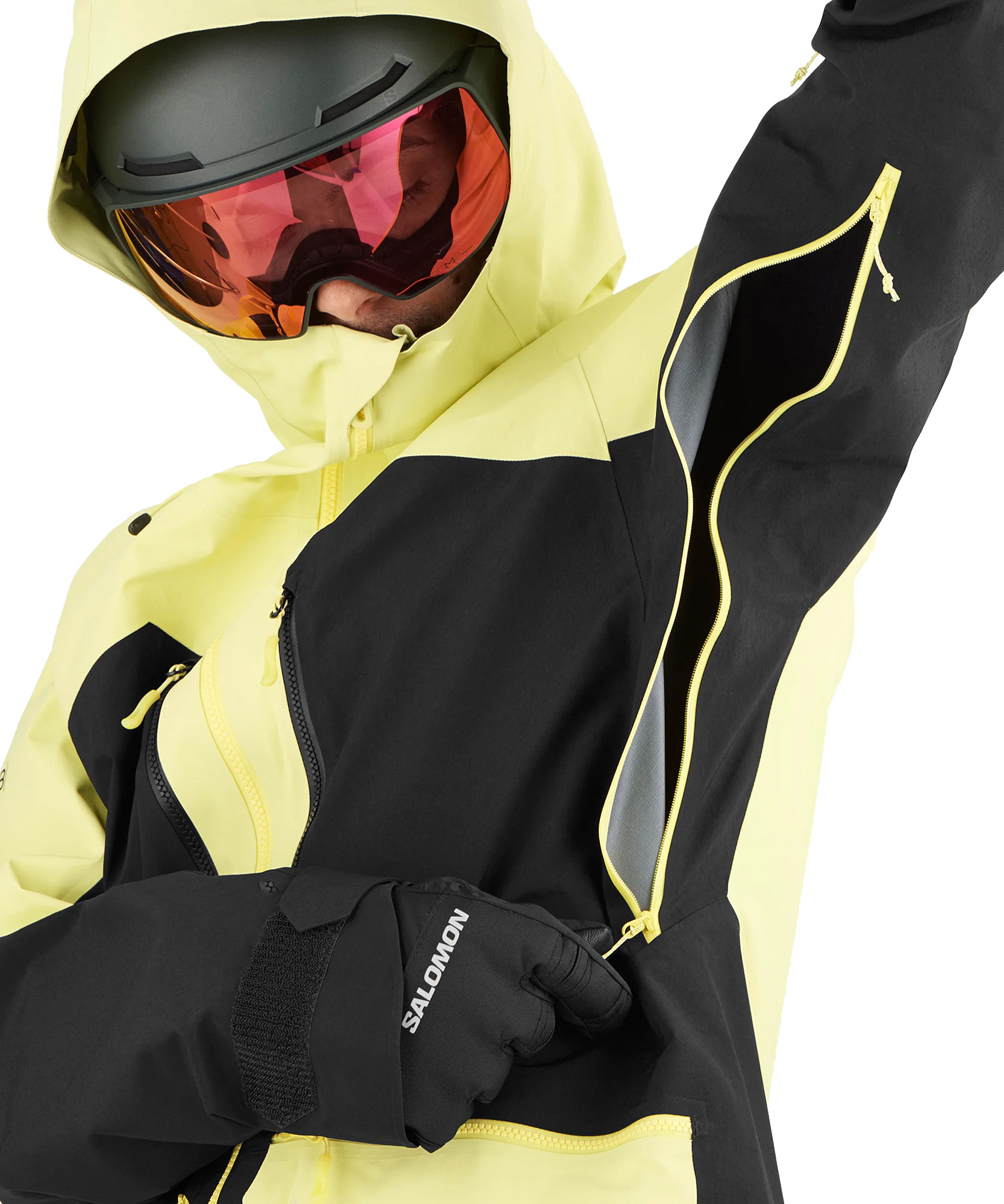 Salomon QST メンズ　スキー/スノーボードシェールジャケット　Mサイズ SALOMON（サロモン） スキーウェア メンズ スキージャケット