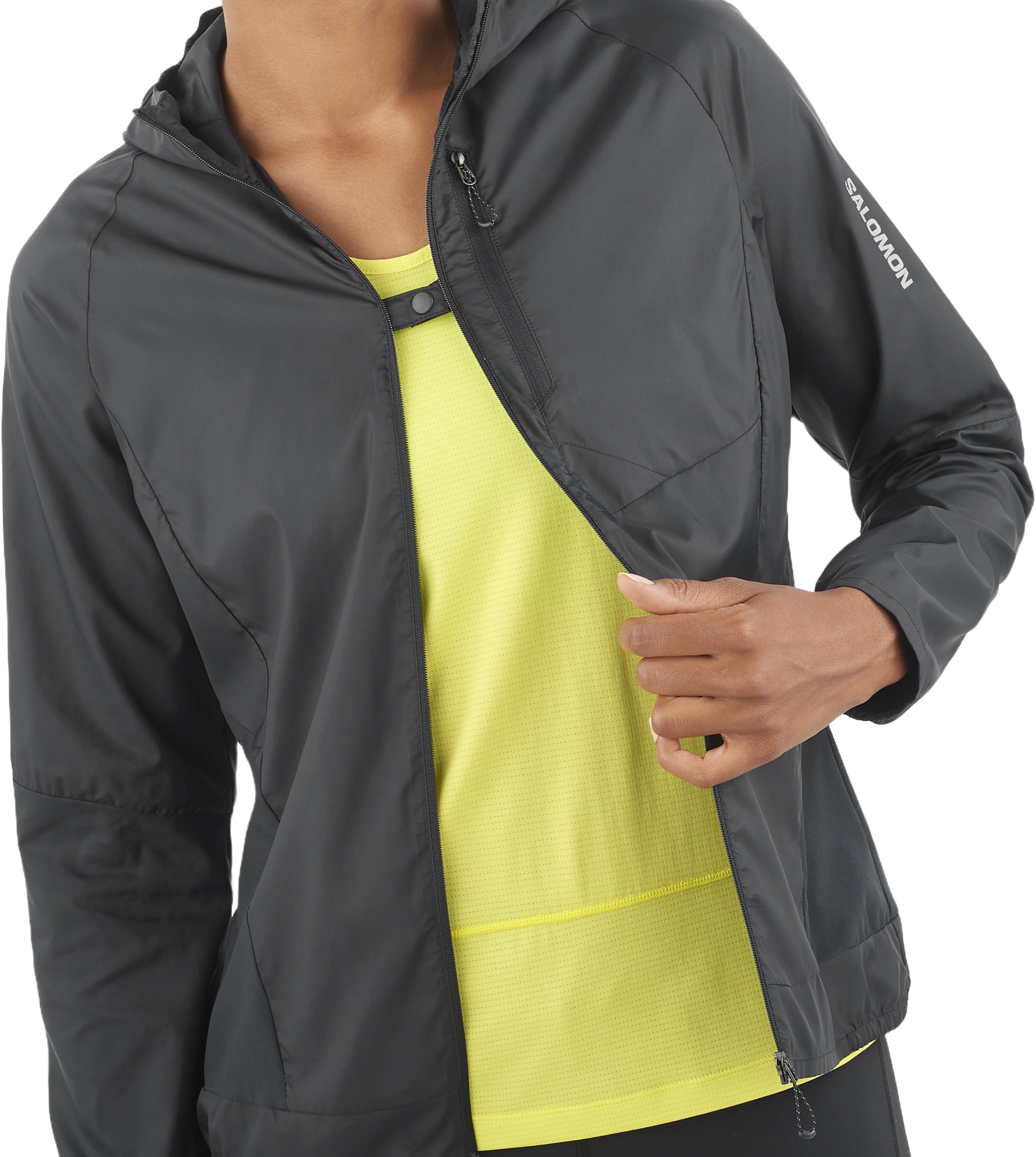 Salomon Bonatti Cross Full Zip Hooded Wind Jacket - Women's