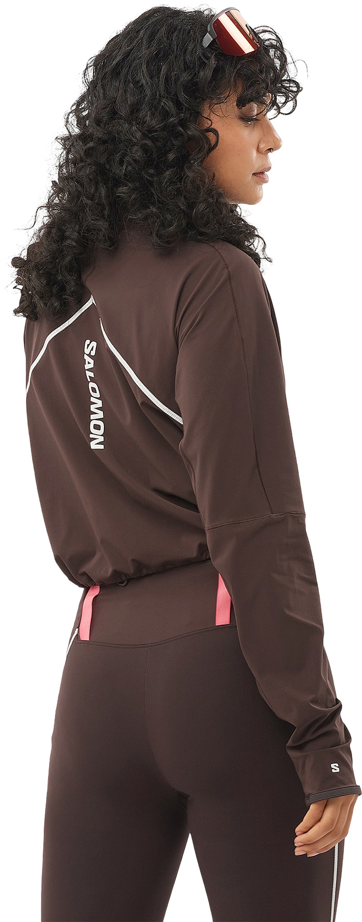 Salomon Sense Aero Hybrid Cropped Half Zip Midlayer Pullover
