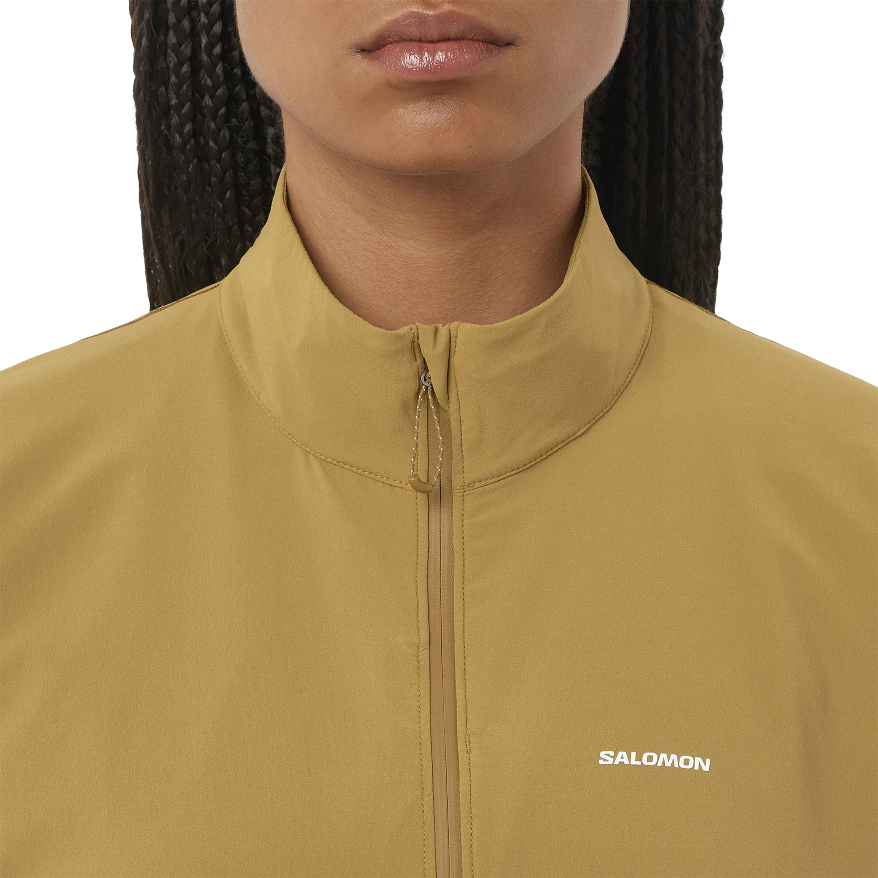 Salomon Sense Aero Hybrid Cropped Half Zip Midlayer Pullover