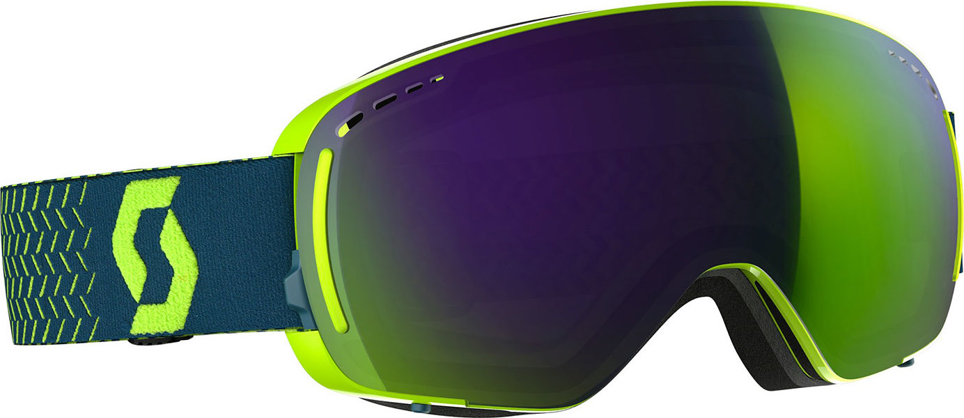 Scott LCG Compact - Green - Blue - Solar green chrome Lens Goggle
