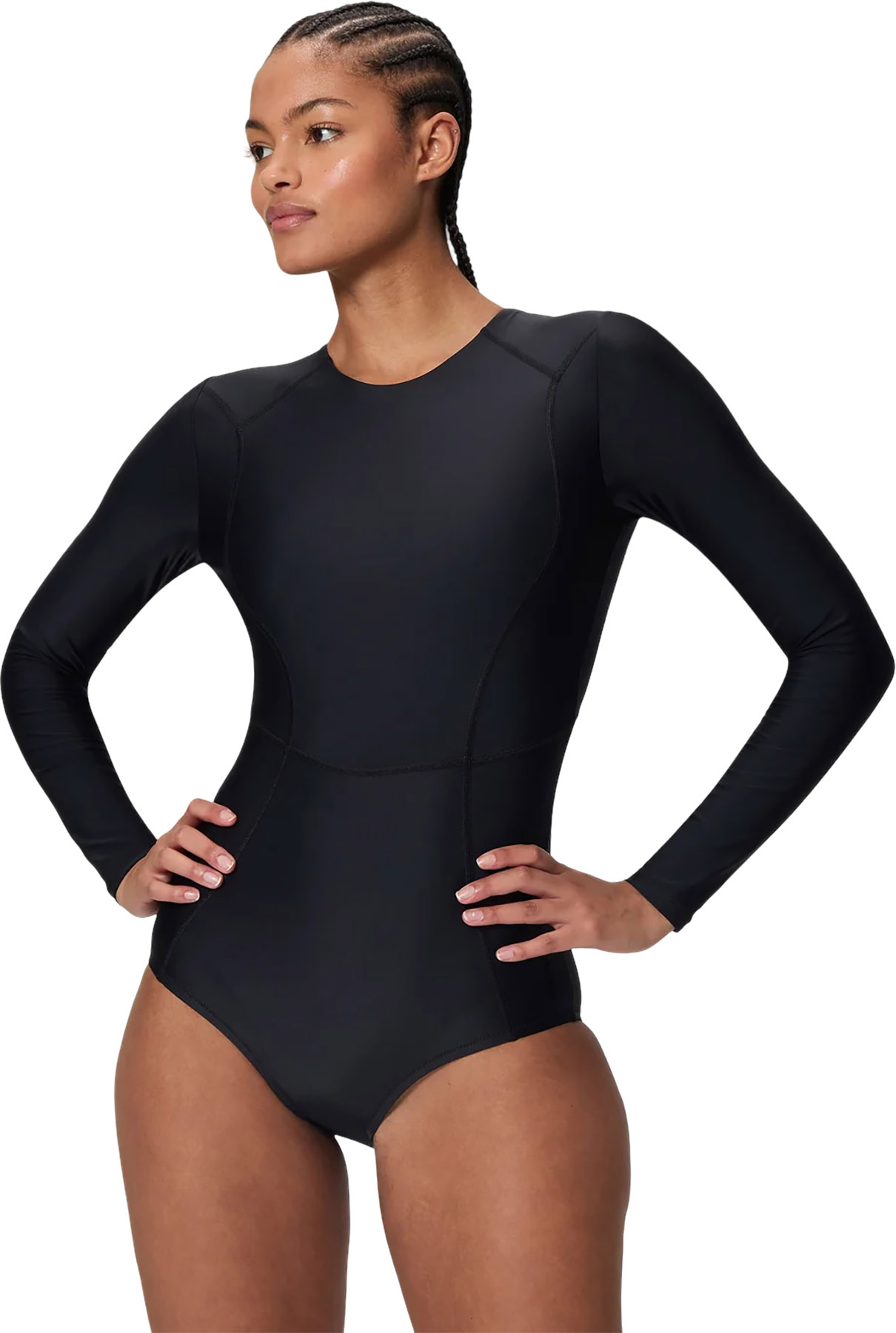 Speedo Ocean Flex Long Sleeve Zip One Piece Swimsuit - Women's