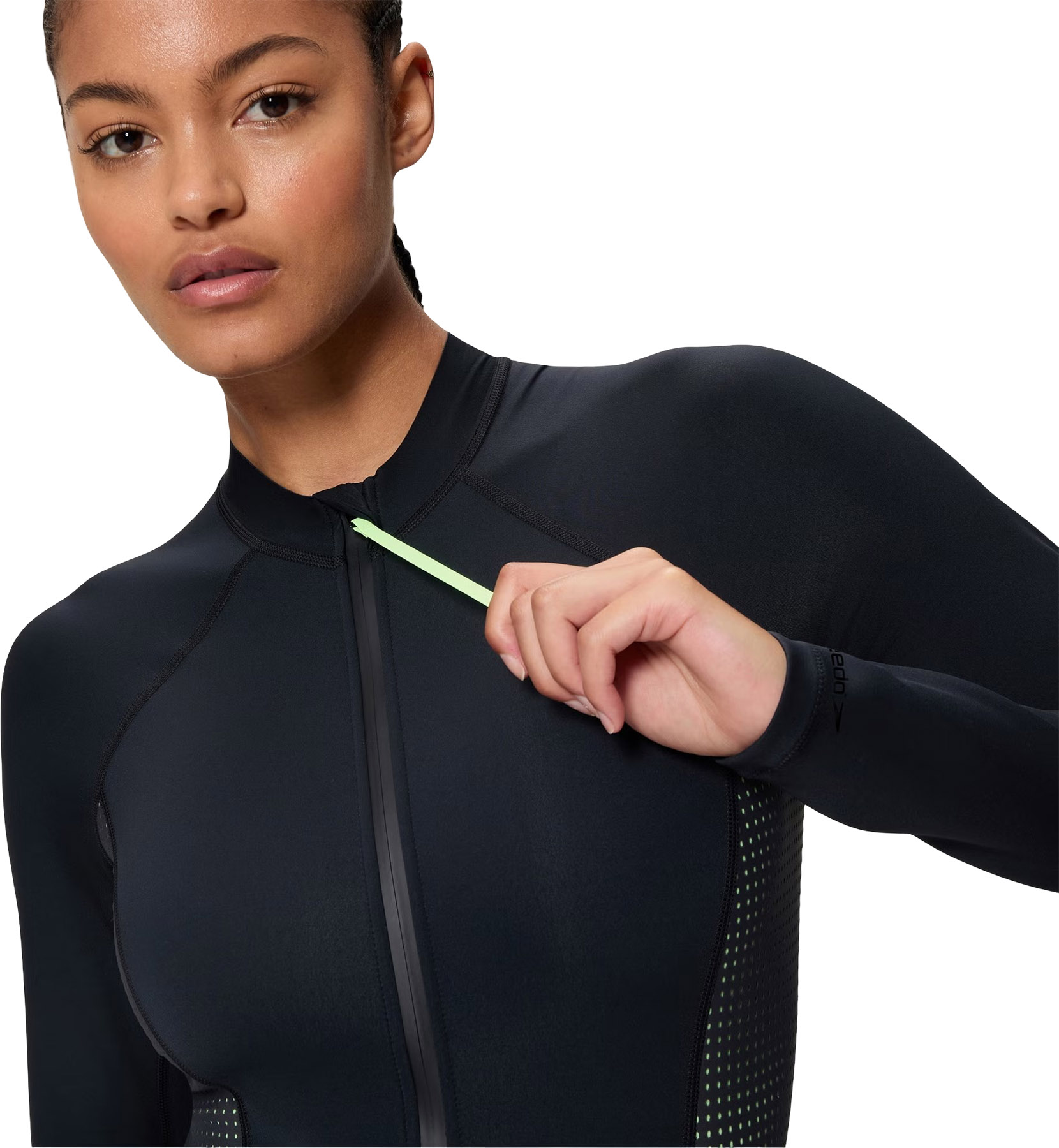 レディースウェア   ONE PIECE Speedo Scuba Flex Long Sleeve Zip One Piece Swimsuit - Women's