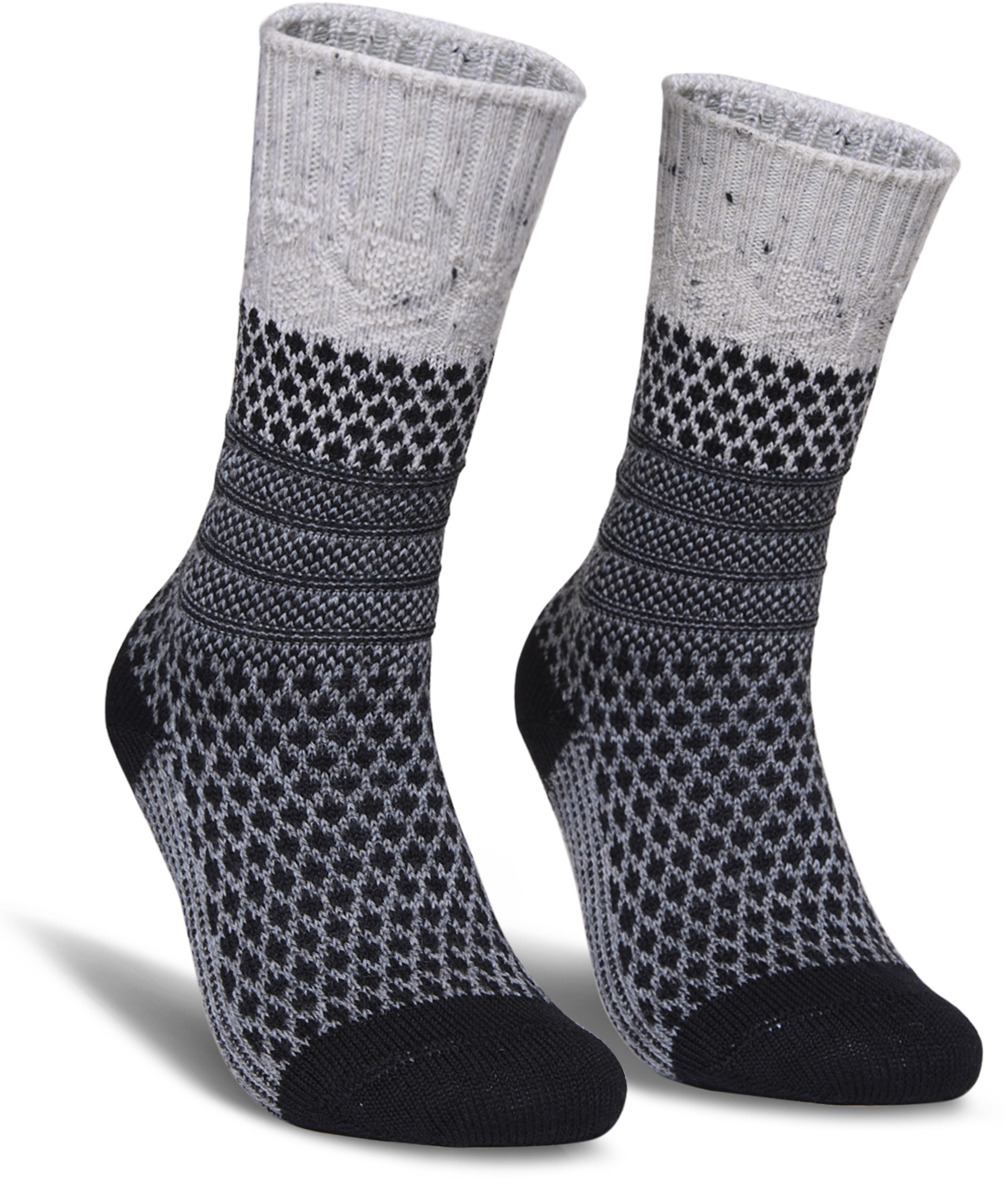 Lot De 6 Paires De Chaussettes Mi-mollet Femme - Taille 35-40, Coton, Motifs Rayures Et Pois - Pour Quotidien Et Sorties