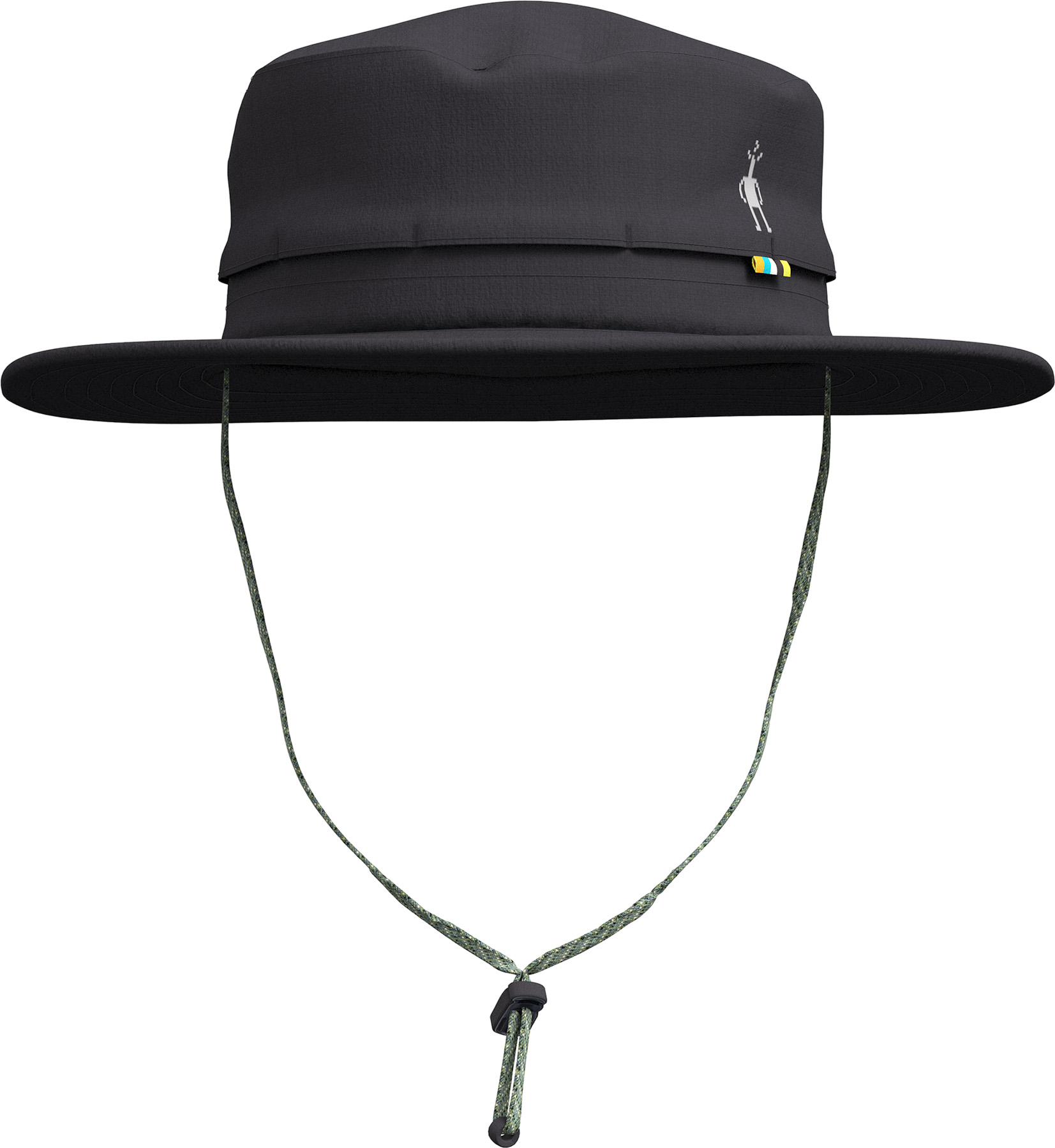 SmartWool Adult Sun Hat UPF 40+ Black S/M NWT Wool-Blend Vented Crown Fast Dry Ultra Wide Brim Hat UPF 50+ - Solbari USA main image 3