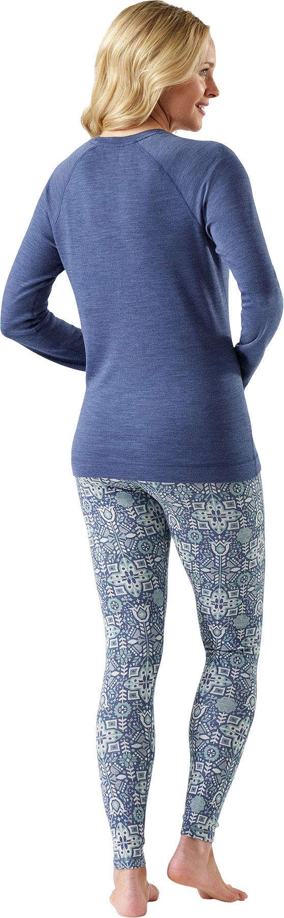 T-shirt Manches Longues Femme Smartwool Mérinos 250 - Col Rond, Motif Camouflage, Taille M, Occasion