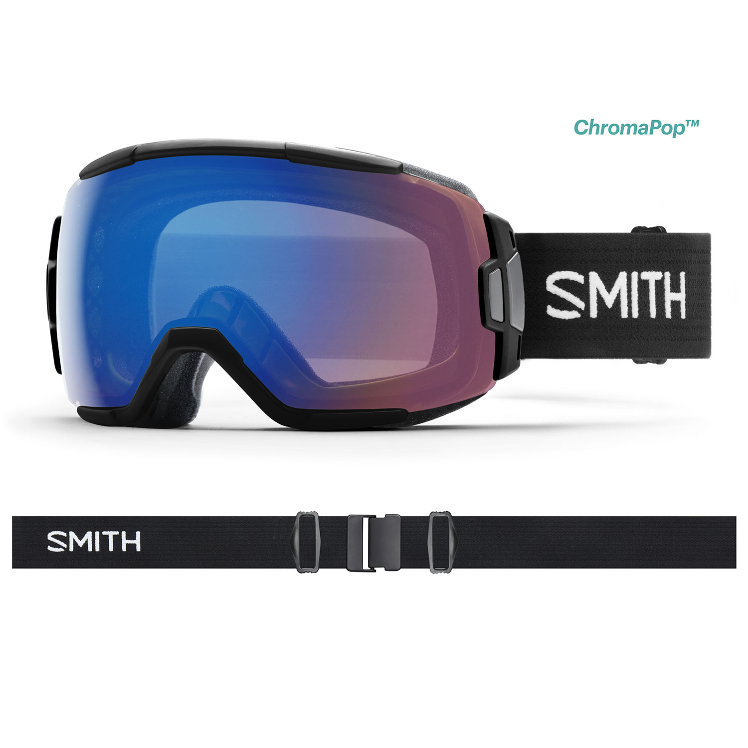 Smith Optics Vice - Black - Chromapop Storm Rose Flash Lens