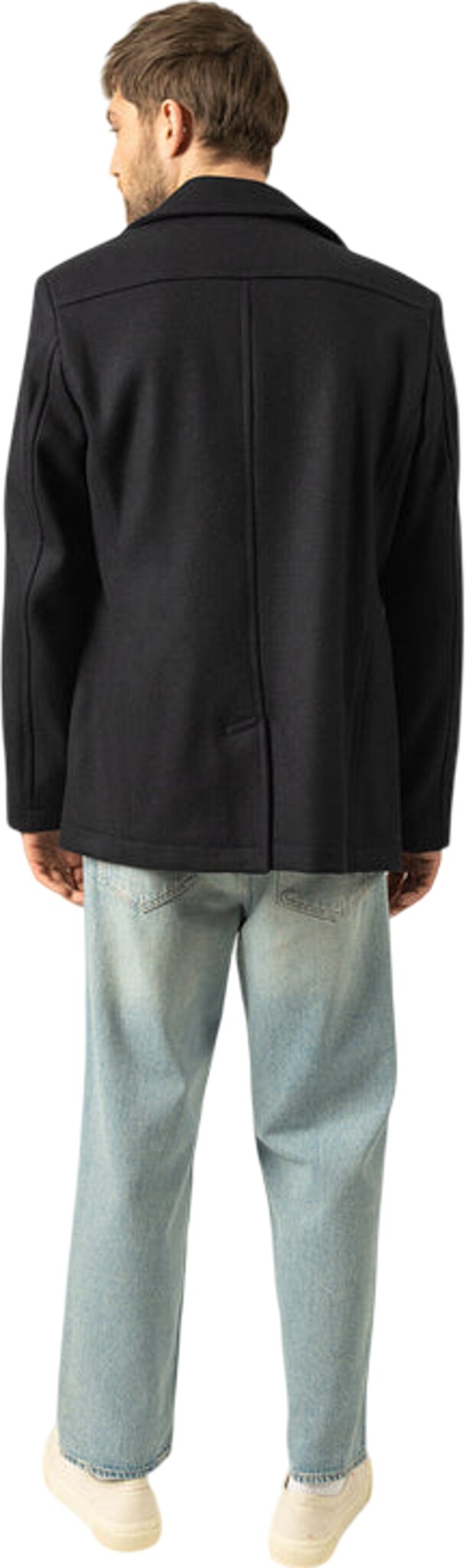 Peacoat (caban) Saint James - Taille M, Laine - Bleu - Occasion Parfait état