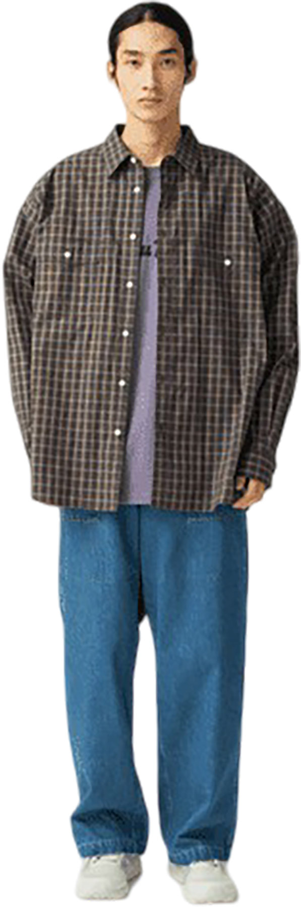 2025AW／OMBRE CHECK VARIATION SHIRT Snow Peak Organic Cotton Ombre Check Shirt - Unisex | Altitude Sports