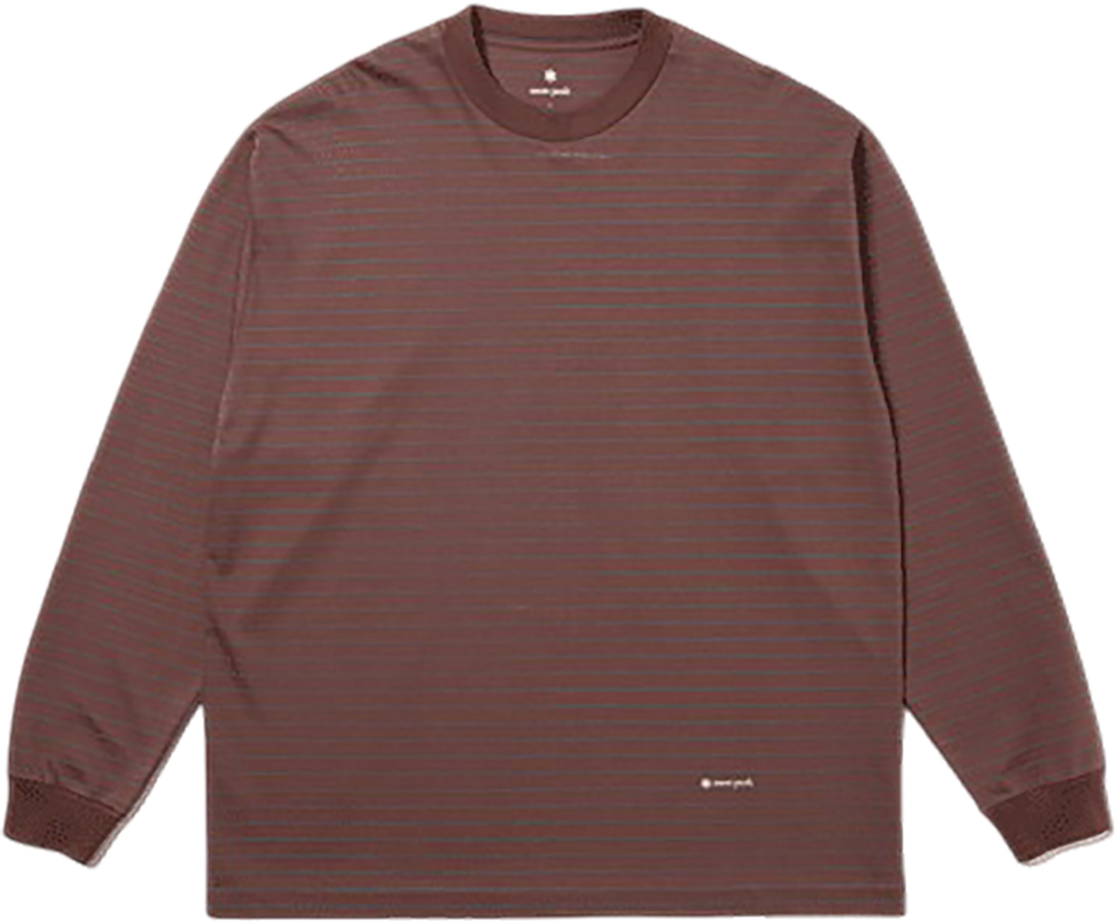 Snow Peak Organic Cotton Mercerized Border Long Sleeve T-Shirt