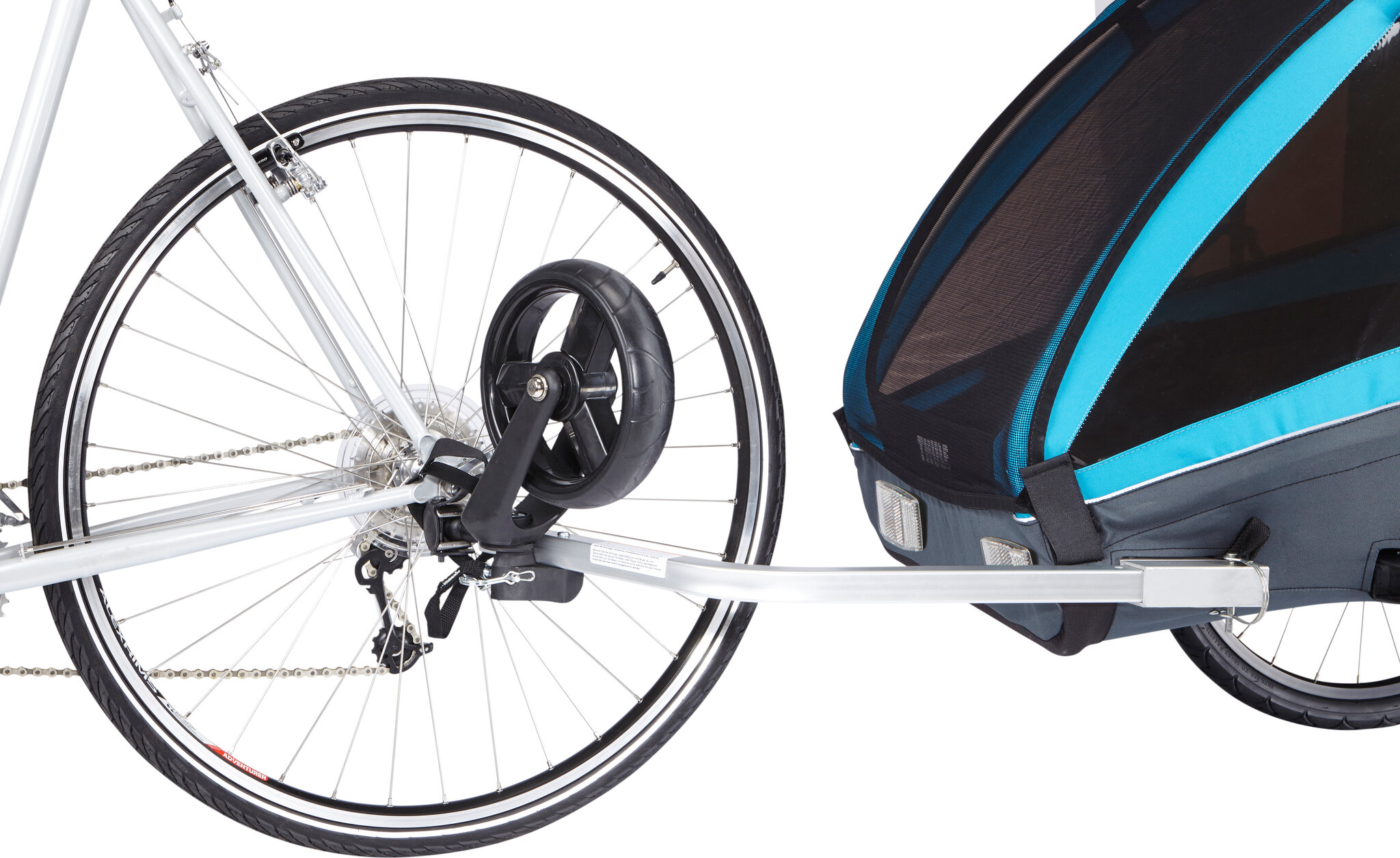 Attelage De Remorque Vélo Pour Thule Chariot & Coaster - Montage Rapide Avec Broche Sécurité