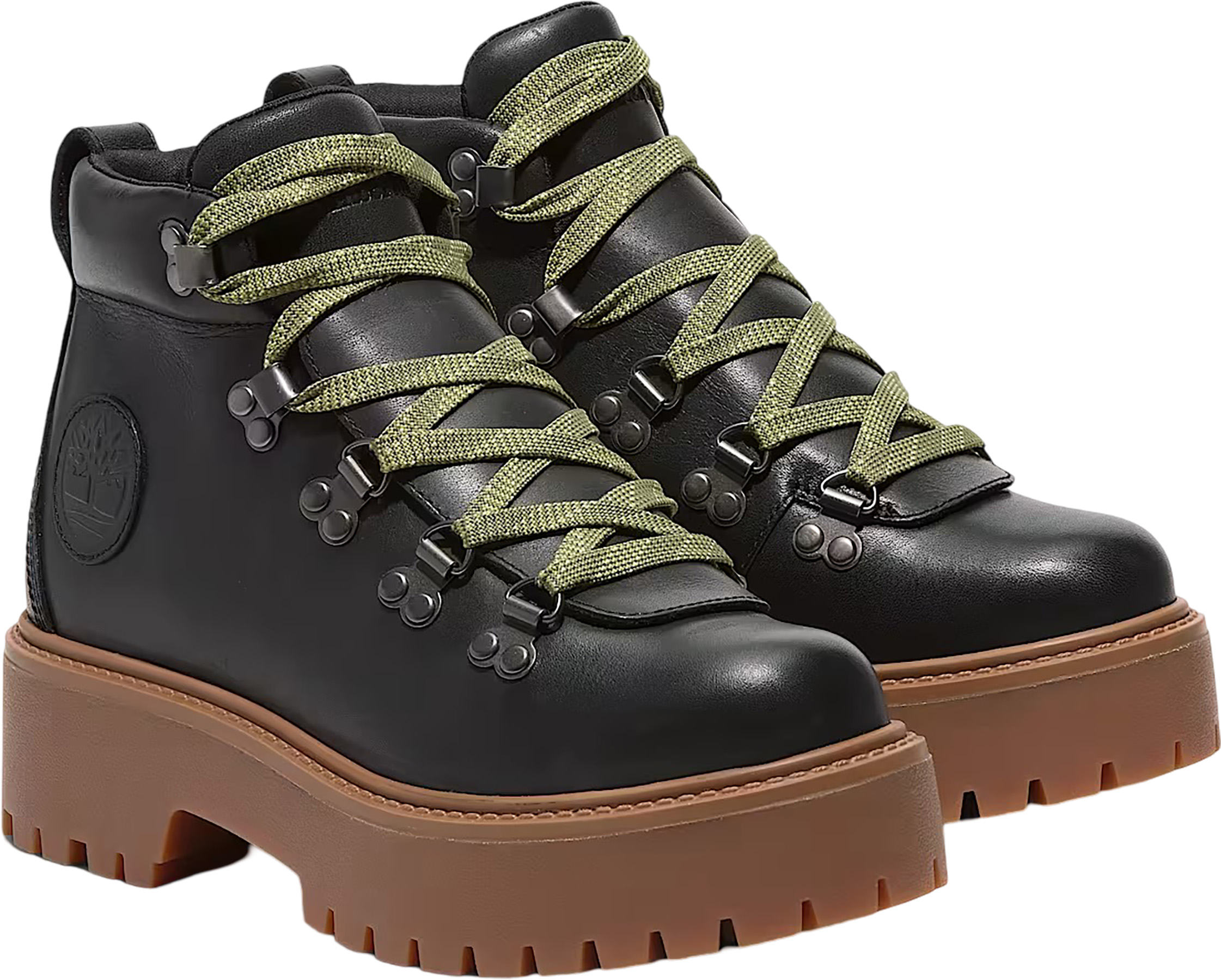 Timberland Stone Street Mid Lace-Up Platform Hiker Boots - Women's