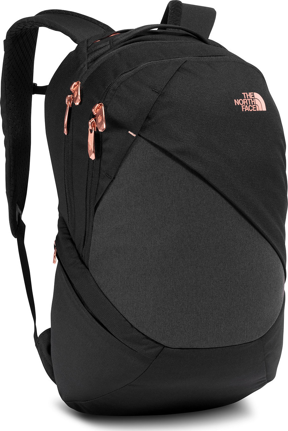 he north face isabella 21l backpack women's The 3.0 | Everyday Travel Bag with 16" Laptop Sleeve, Water-Repellent Finish, Women-Specific Fit, TNF Black Light Heather/Burnt Coral Metallic-NPF, One Size Your water bottles for travelling can be stored in the large side compartments on the outside of the backpack The North Face Isabella Backpack