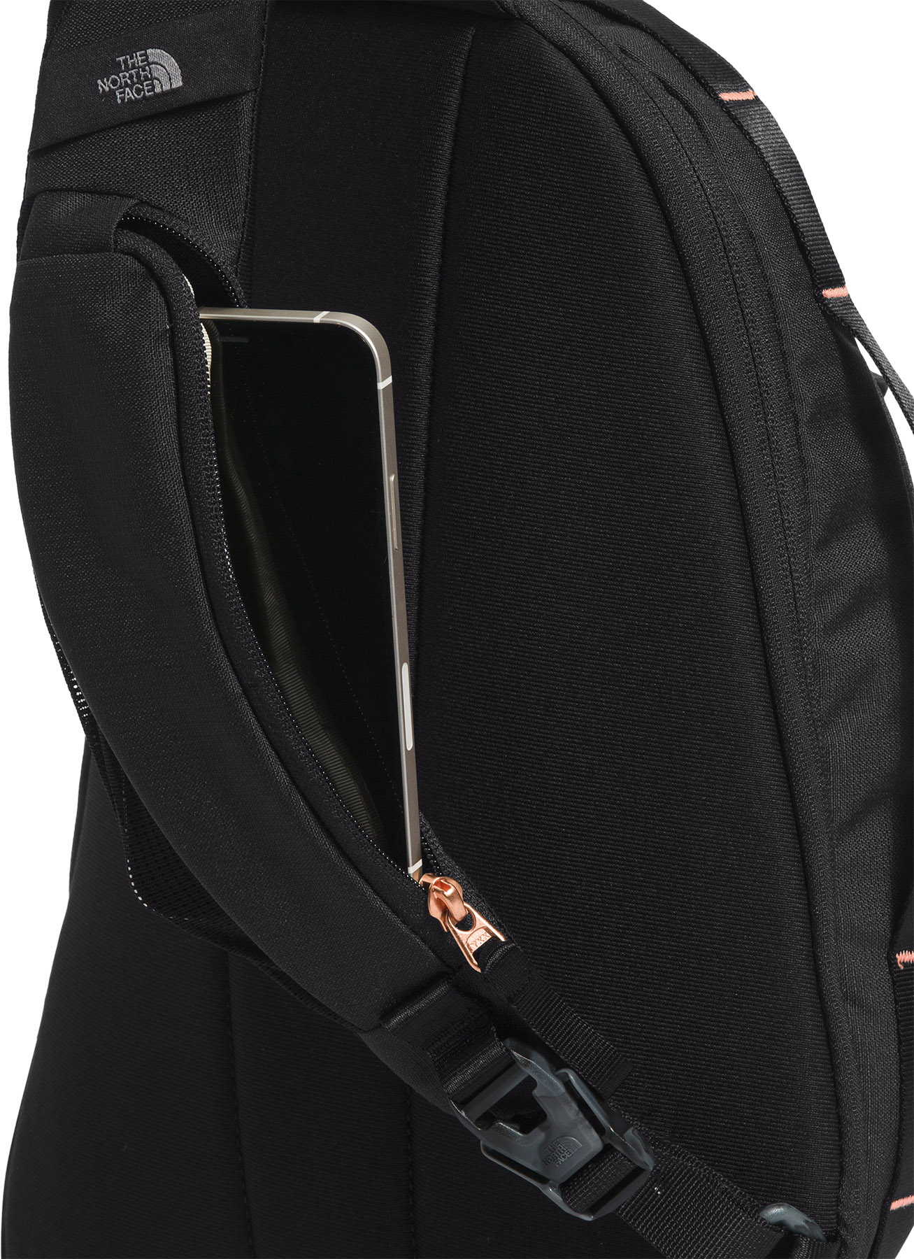The North Face Isabella Backpack Black Burnt Coral Womens Laptop Bag NF0A2RD8 The North Face Women main image 2
