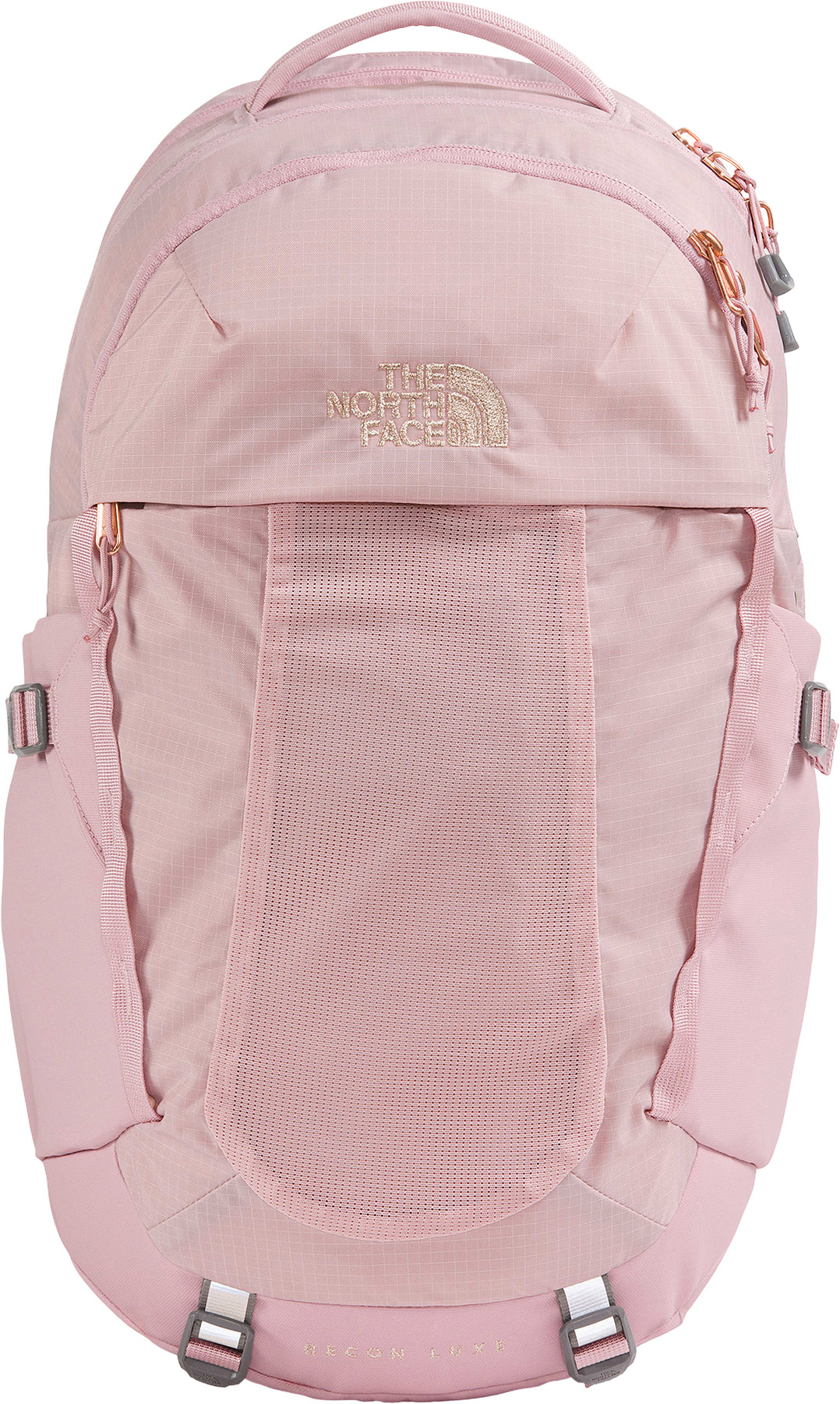 north face backpack with rose gold zippers The Jester Everyday Laptop Backpack, Ashen Purp/Blk, OSFA and the front compartment has internal organization with secure The North Face Womens Jester