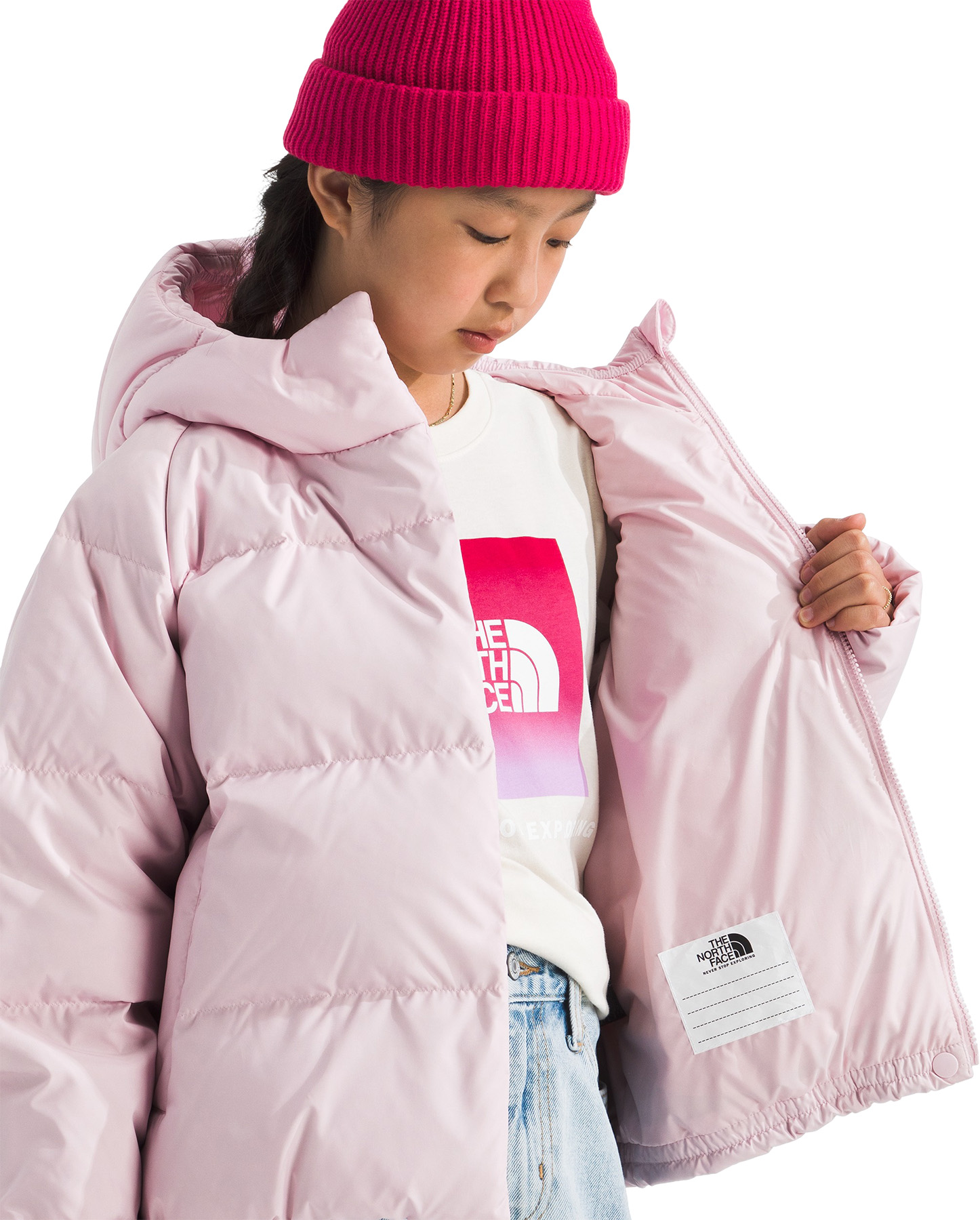 Doudoune Matelassée Freda - Couleur Rose Pâle Poudré - Taille L - Occasion Très Bon état