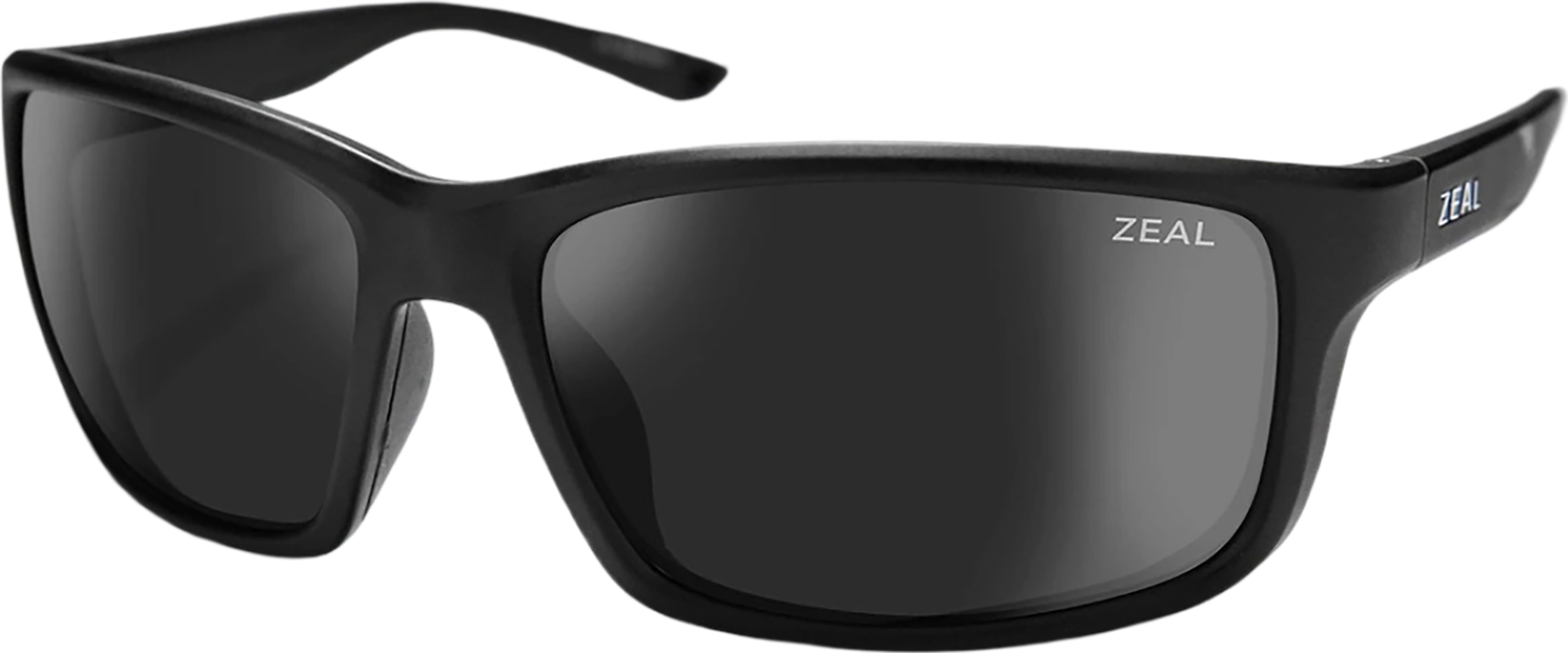 Zeal Optics Confluence Polarized Sunglasses - Matte Black - Dark